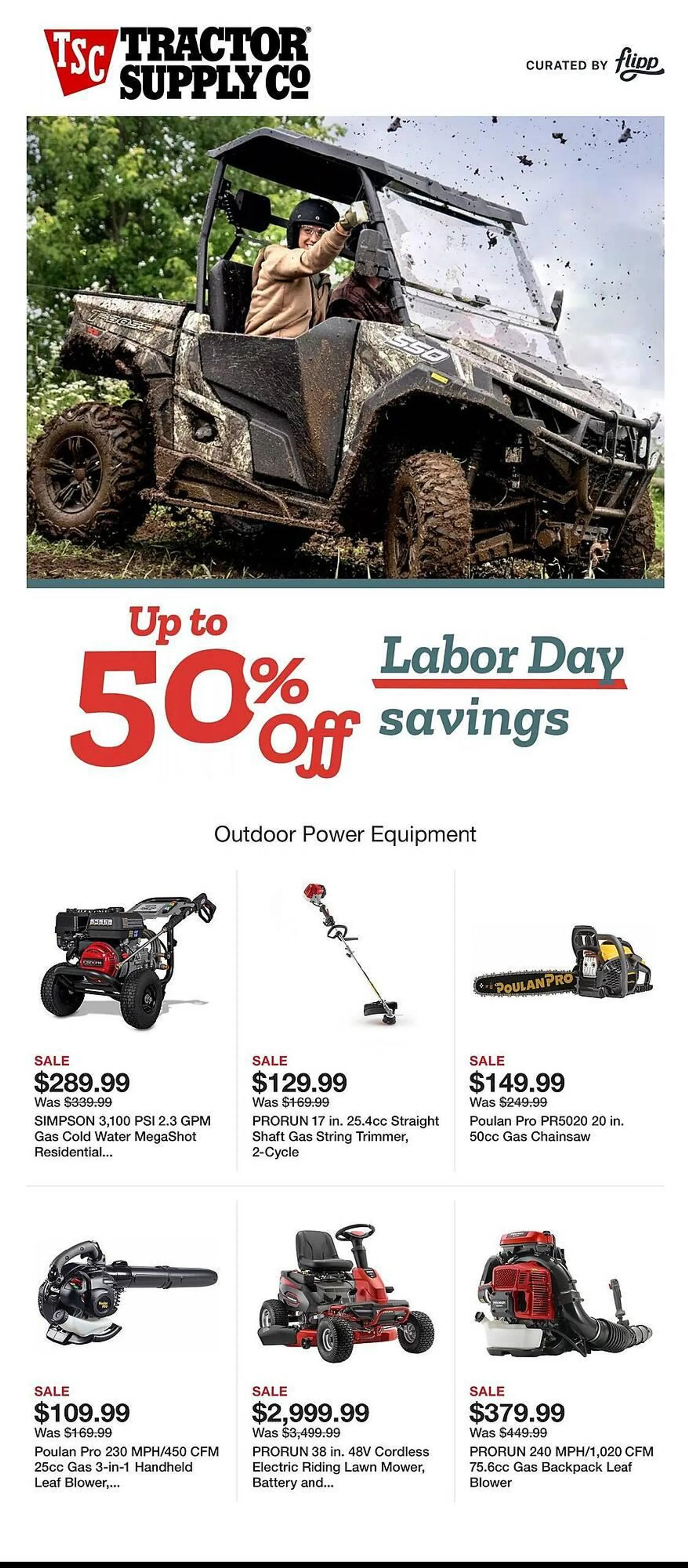 Weekly ad Tractor Supply Company Weekly Ad from August 19 to August 25 2025 - Page 1