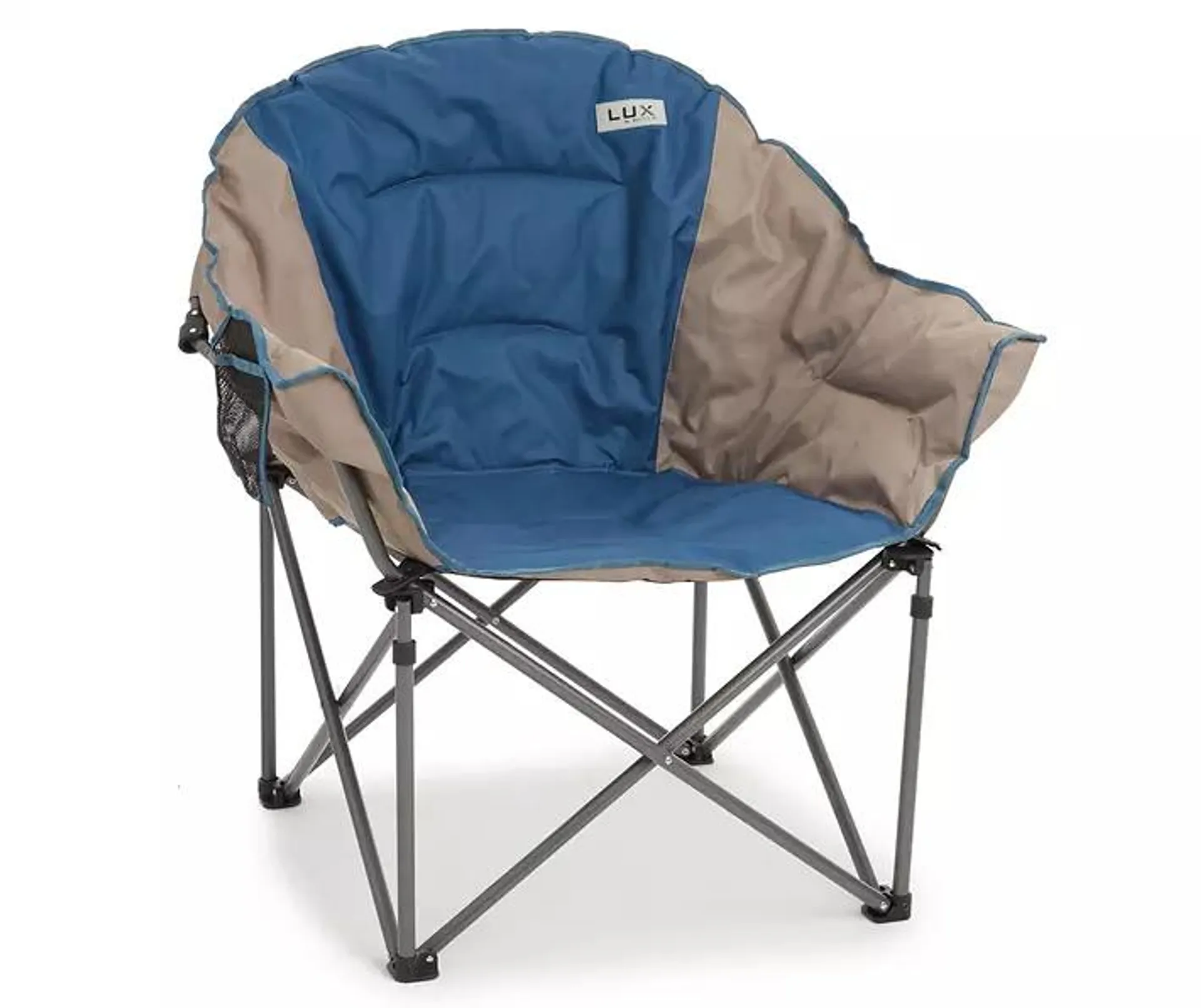 Lux Navy Padded Folding Club Chair