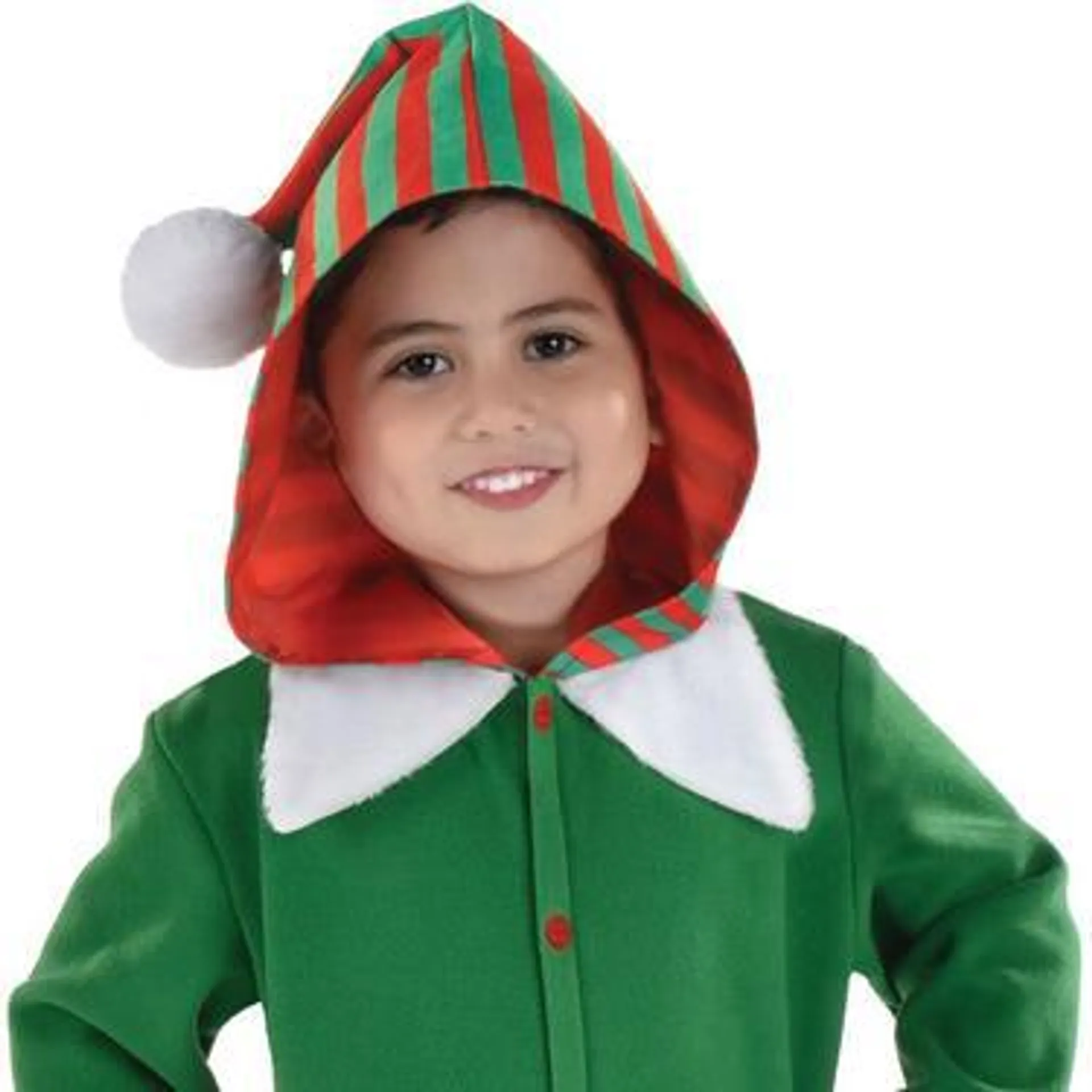 Kids' Elf One Piece Zipster Costume