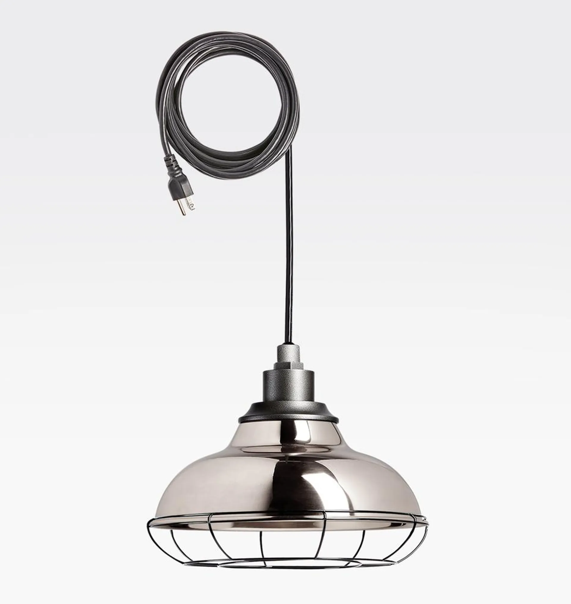 Carson 12" Plug-in Indoor/Outdoor Pendant with Cage