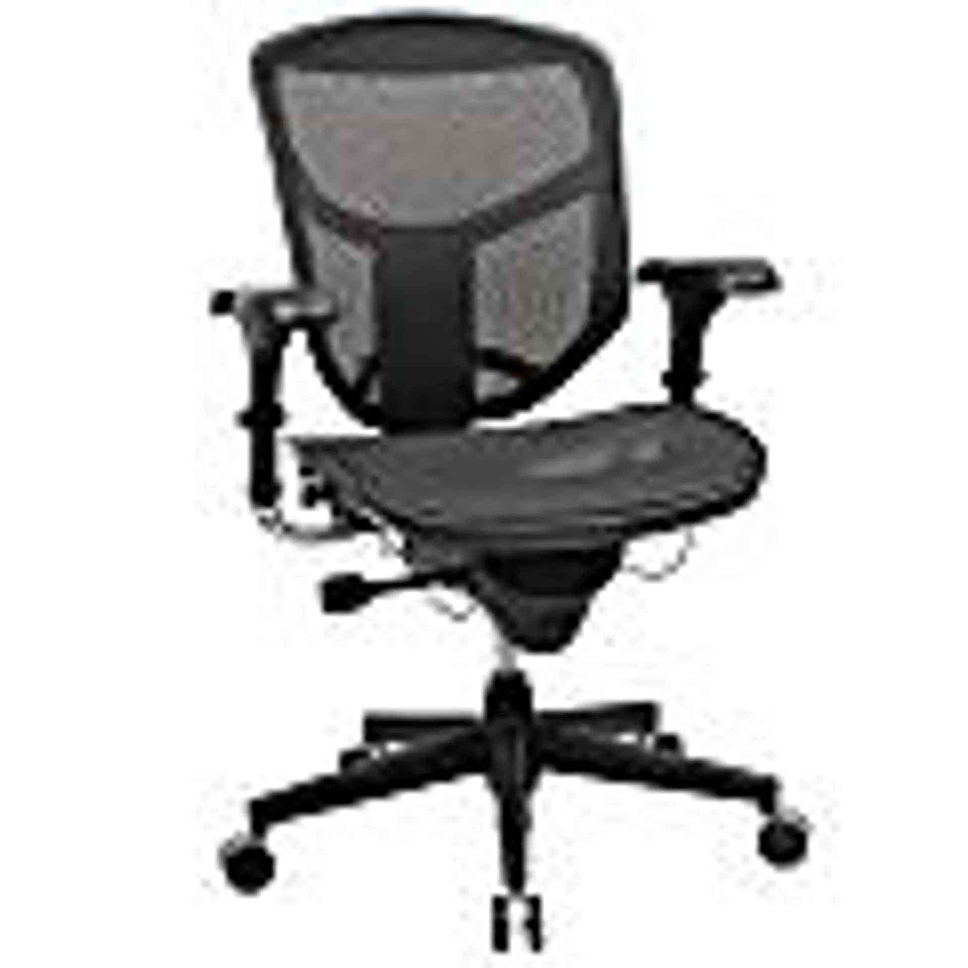 WorkPro® Quantum 9000 Series Ergonomic Mesh/Mesh Mid-Back Office Chair, Black/Black, BIFMA Compliant