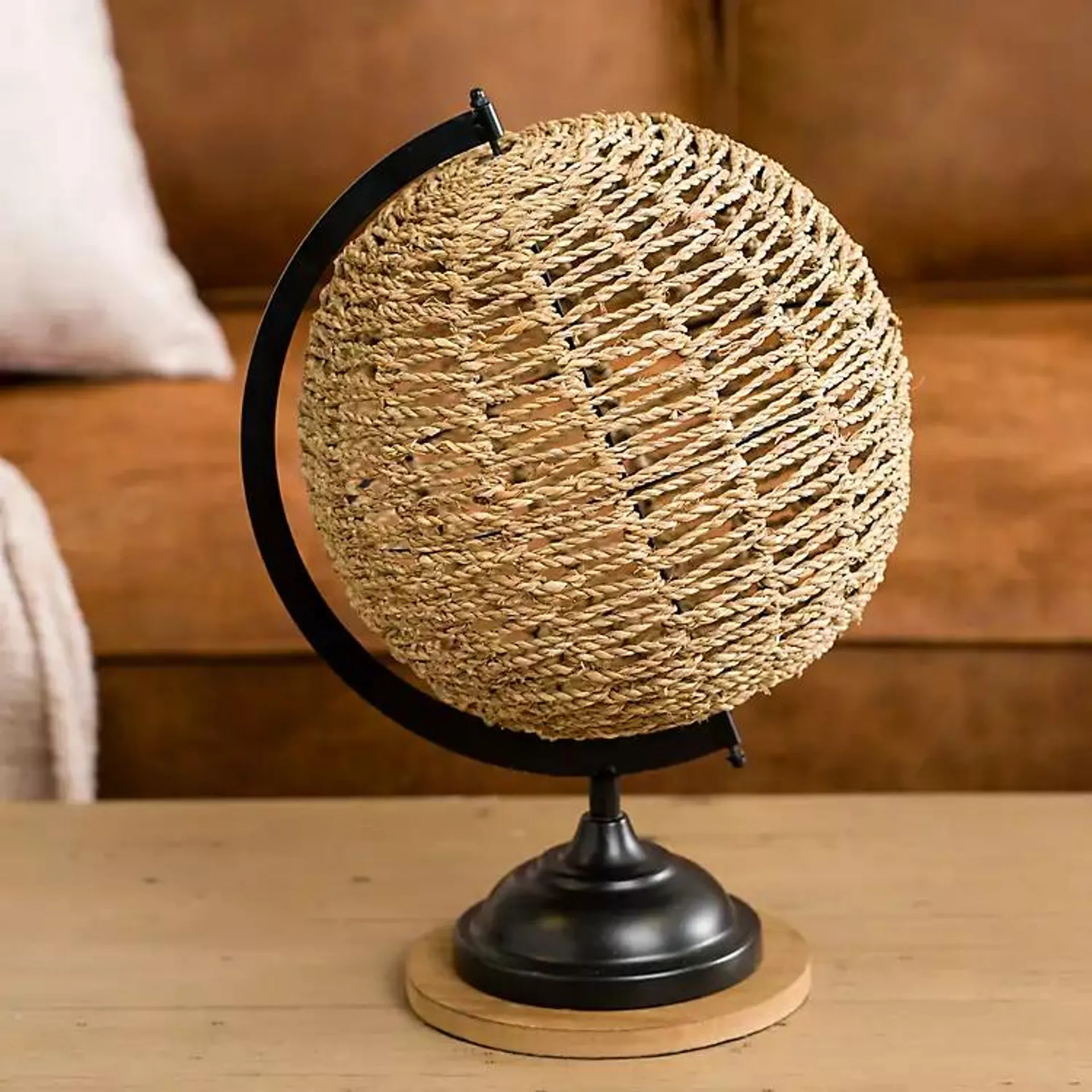 Natural Woven Rattan Globe