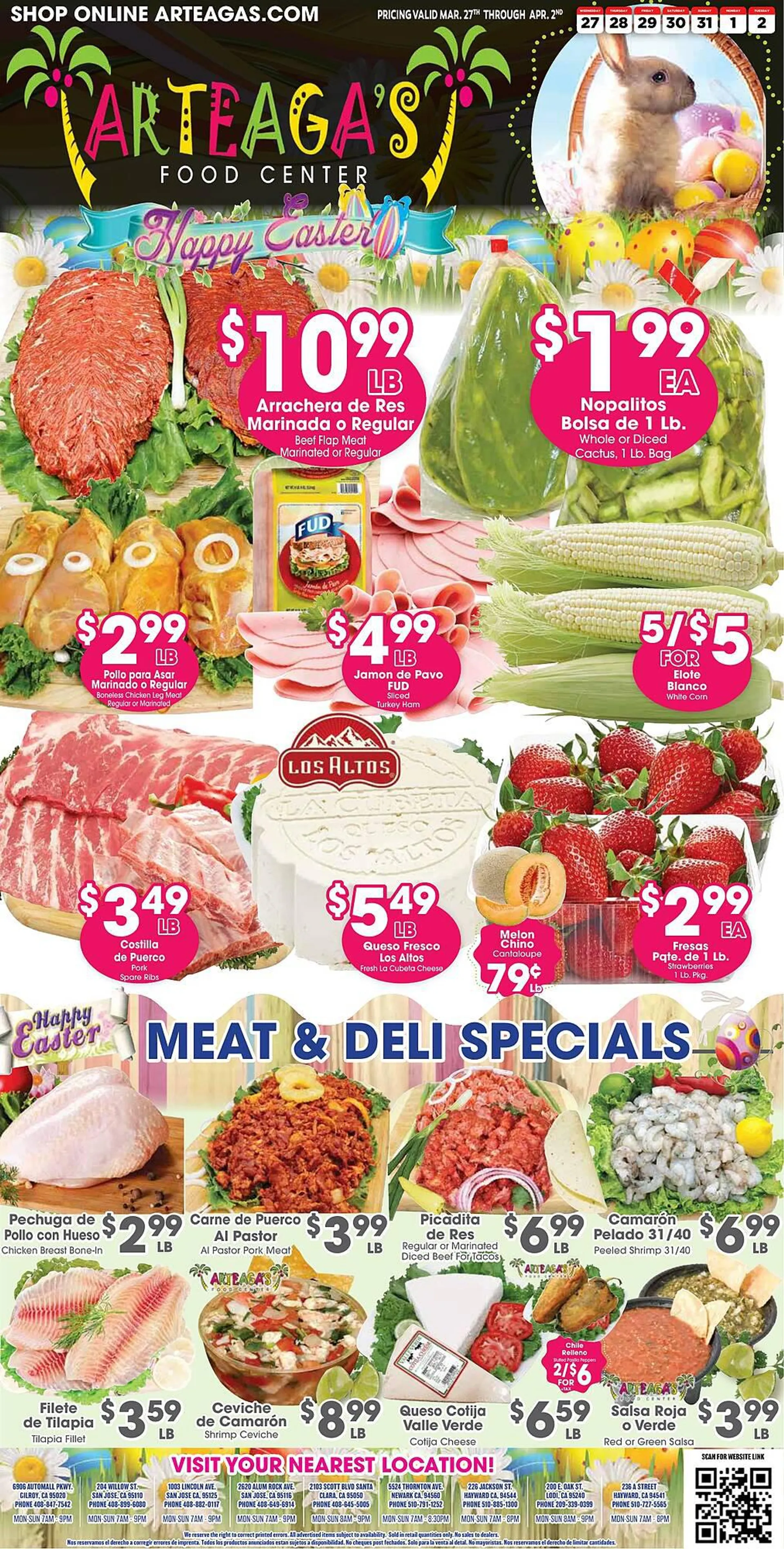 Weekly ad Arteagas Food Center ad from March 27 to April 2 2024 - Page 