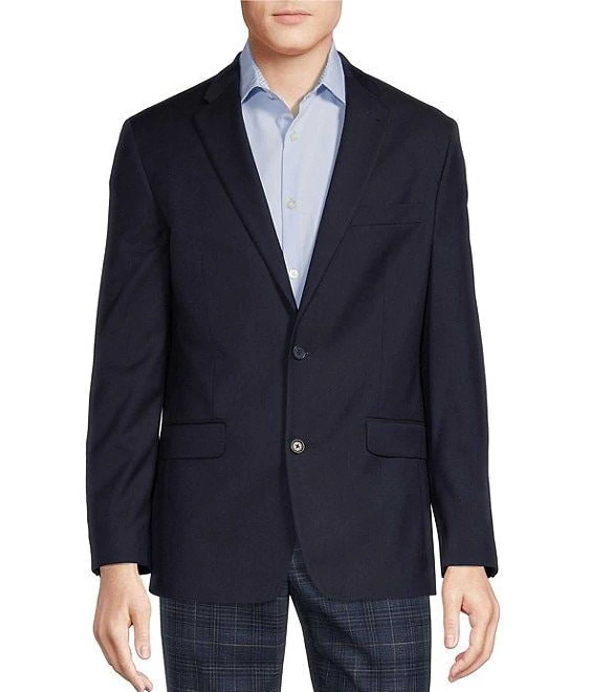 Wardrobe Essentials Classic-Fit Suit Separates Twill Blazer