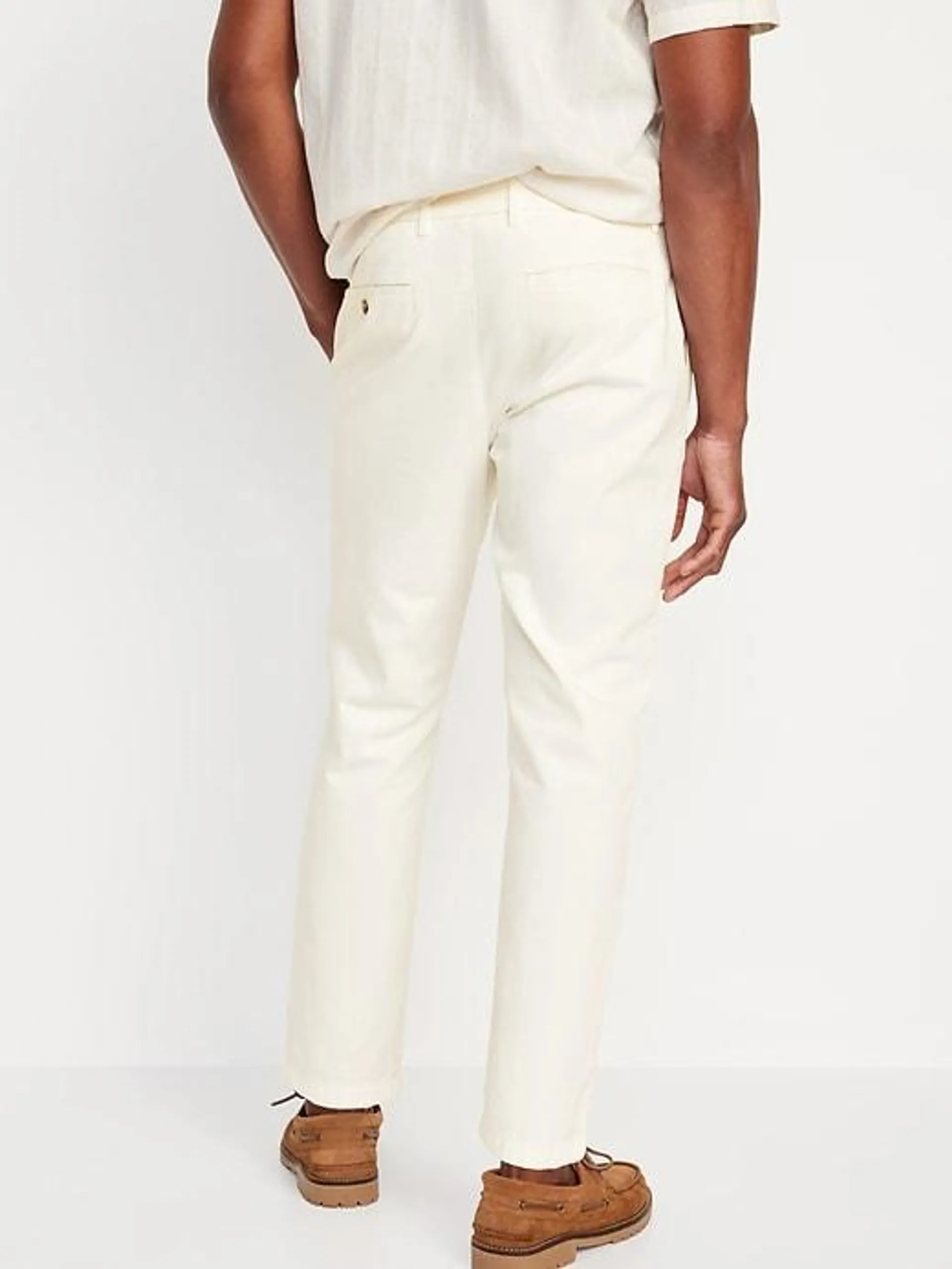 Loose Taper Built-In Flex Pleated Ankle Chino