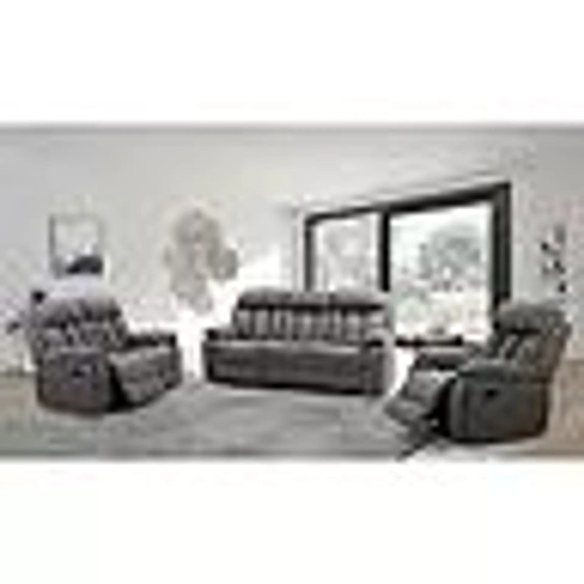 Fletcher Fabric 3-Piece Reclining Sofa Set, Gray