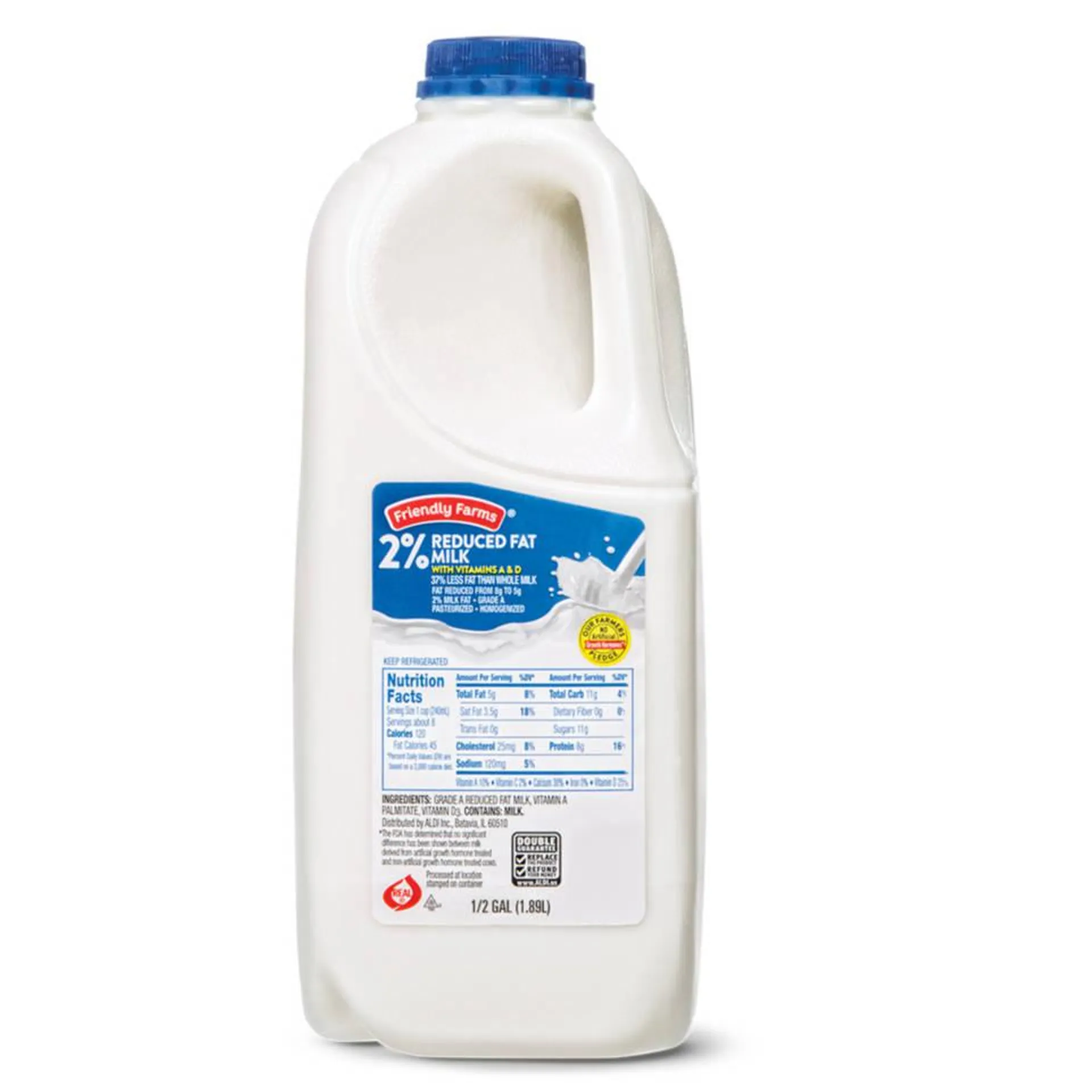 2% Milk, 0.5 gal