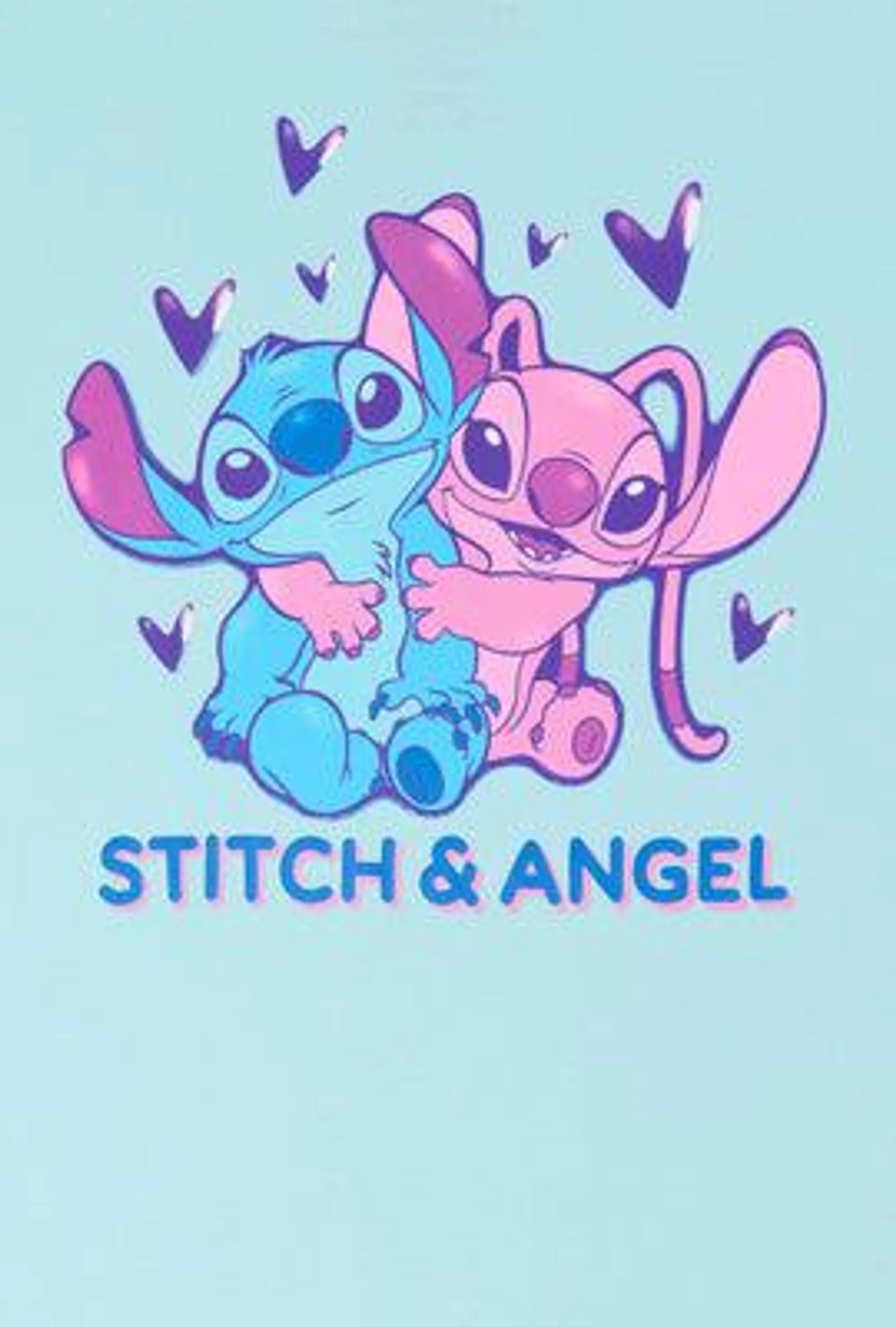 Stitch and Angel Graphic Boyfriend T-Shirt