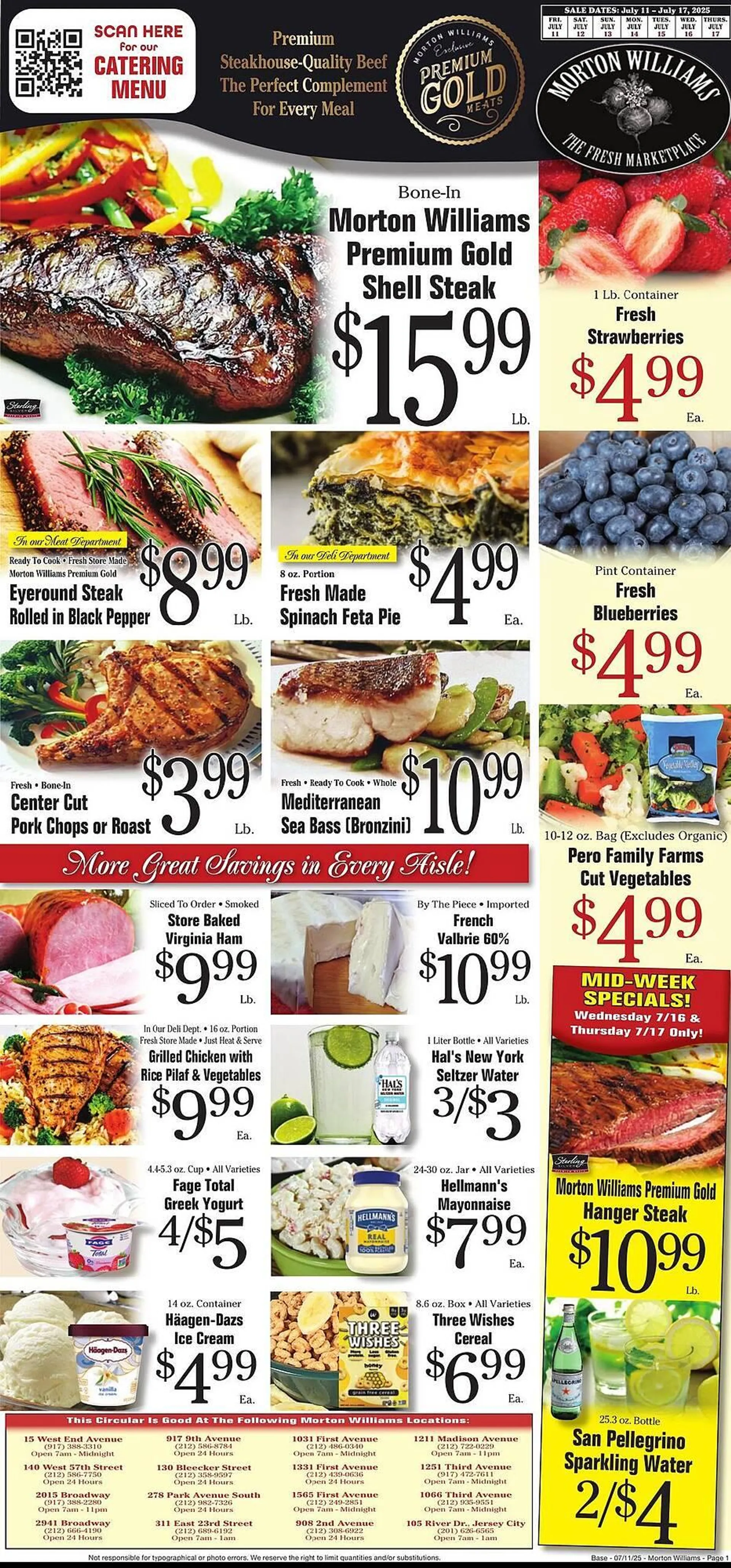 Weekly ad Morton Williams Weekly Ad from July 11 to July 17 2025 - Page 1