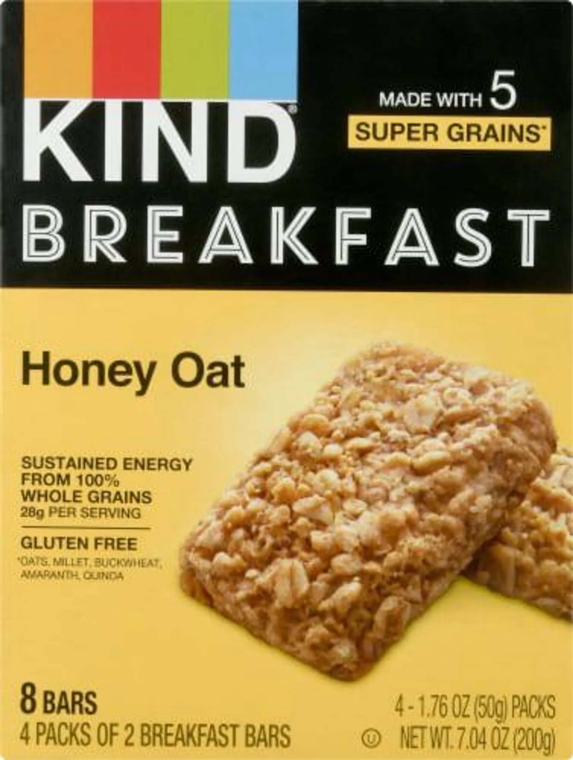 KIND Breakfast Honey Oat Breakfast Bars