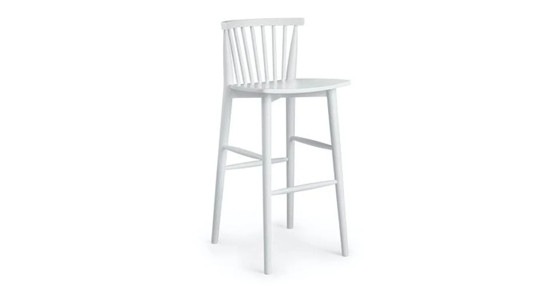 Rus White Bar Stool