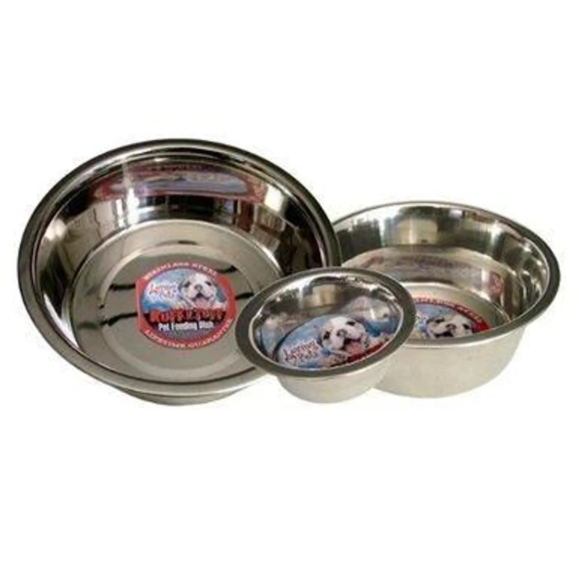 Loving Pets Standard Stainless Steel Pet Bowl, 1/2 pint