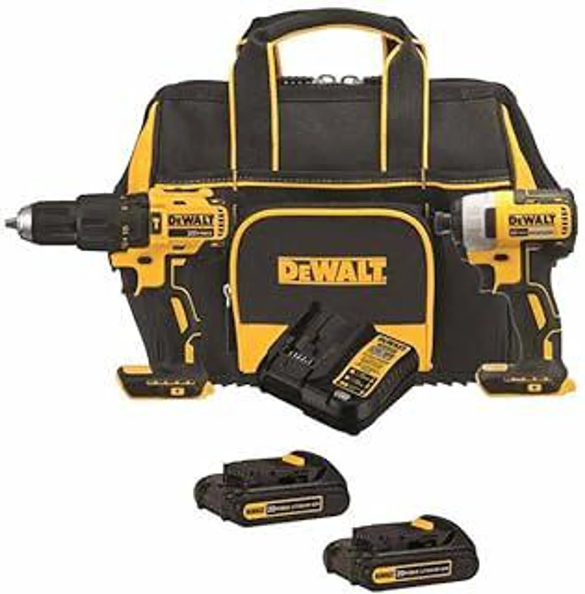 DEWALT DCKSS276C2BB 2 Tool 20 Volt Brushless Power Tool Combo Kit with Soft Case (2 Batteries and charger Included)