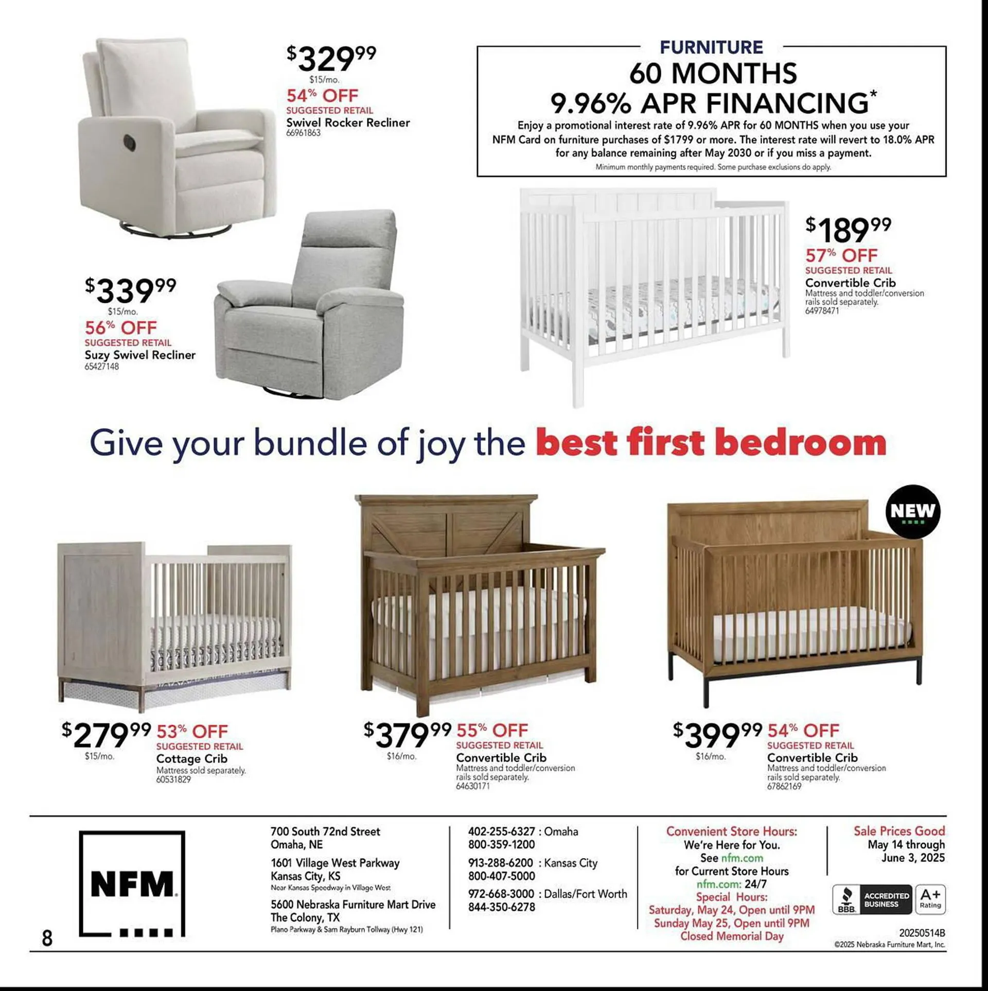 Weekly ad Nebraska Furniture Mart Weekly Ad from May 14 to June 3 2025 - Page 8