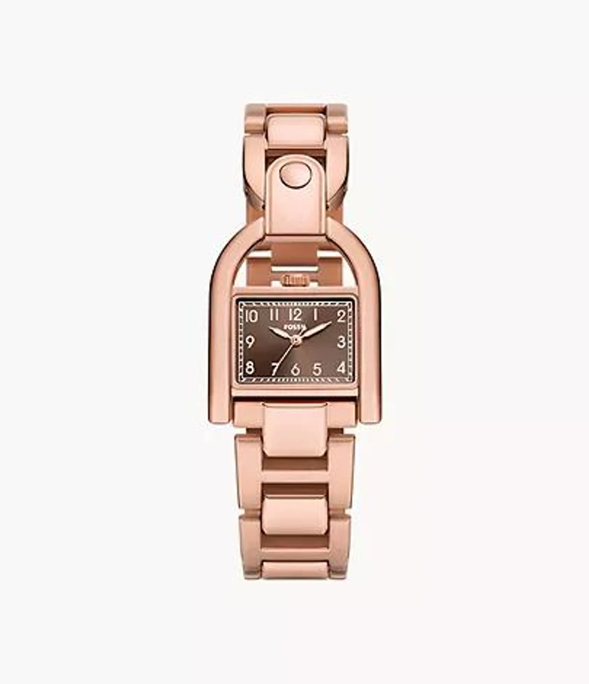 Harwell Three-Hand Rose Gold-Tone Stainless Steel Watch