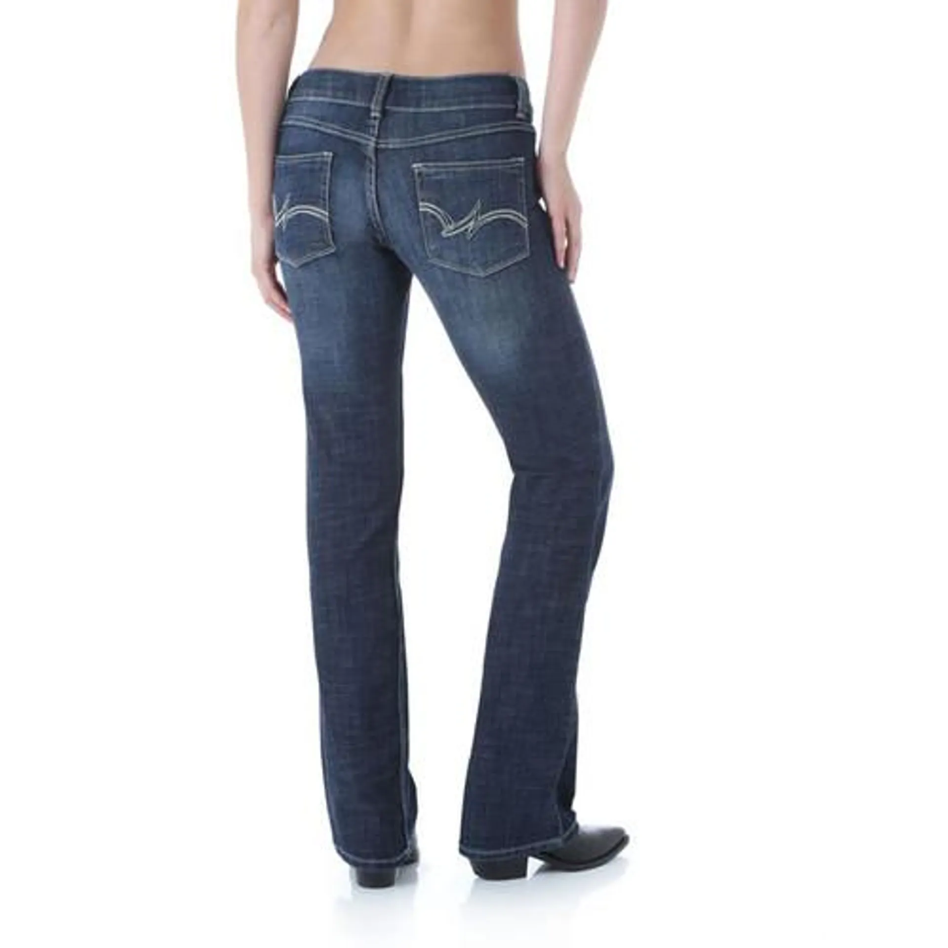 Wrangler- Womens Premium Patch Mae Boot Cut Jean