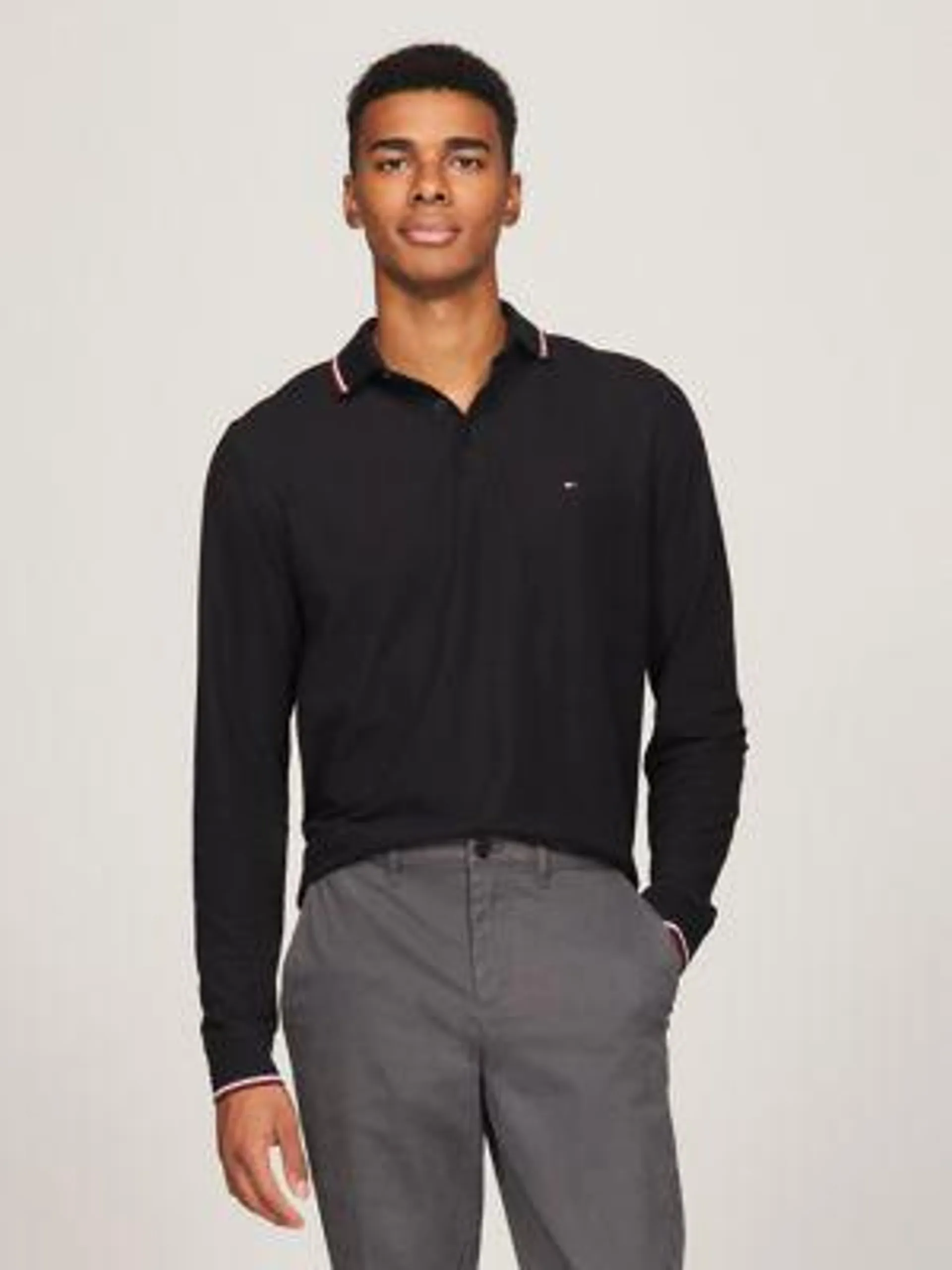 Regular Fit Long-Sleeve Tommy Wicking Polo