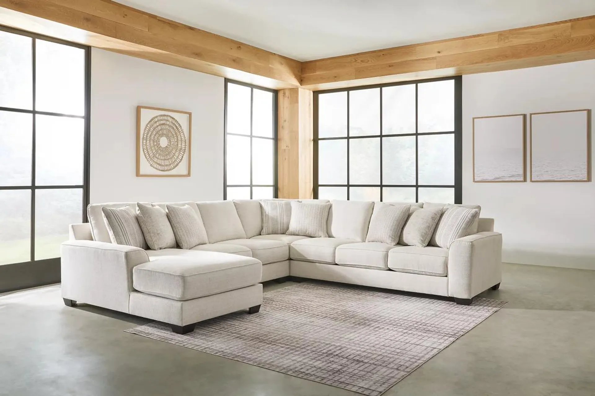 Lerenza 4-Piece Sectional with Chaise