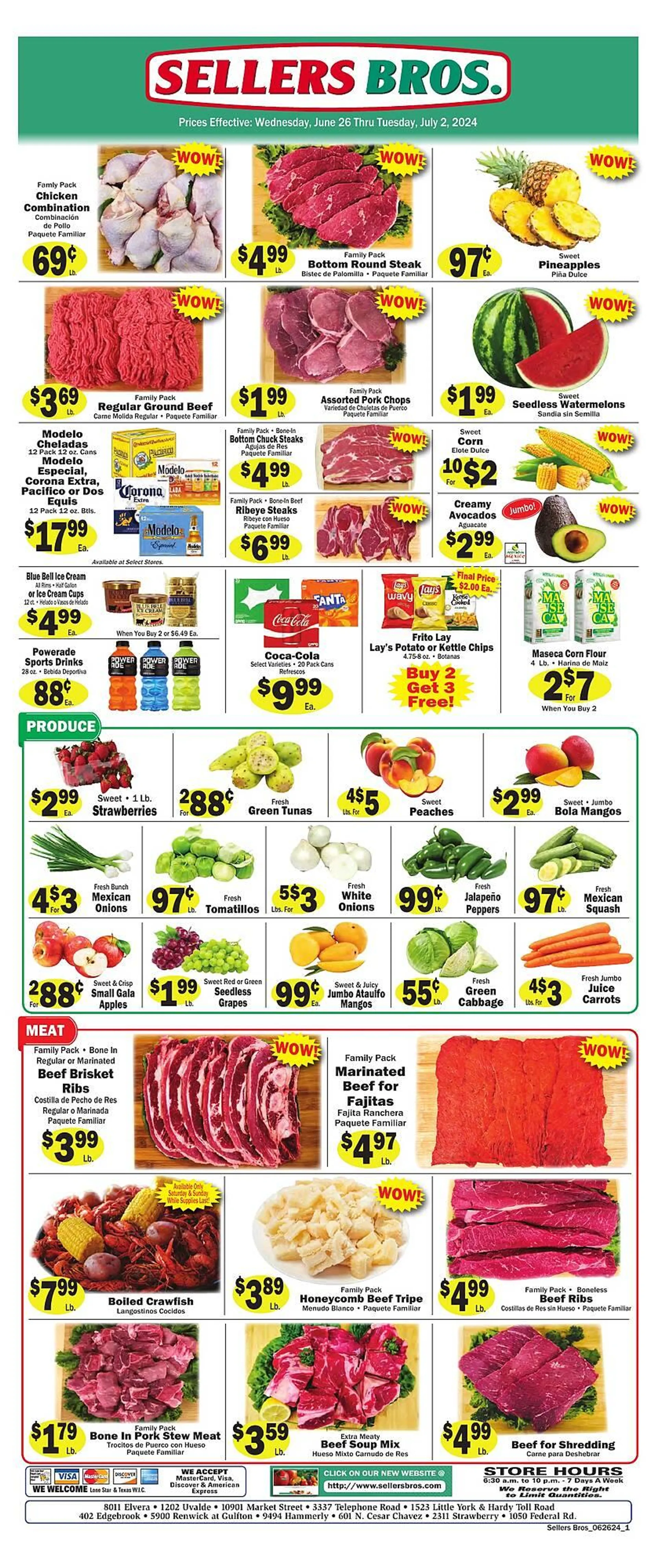 Sellers Bros Weekly Ad - 1