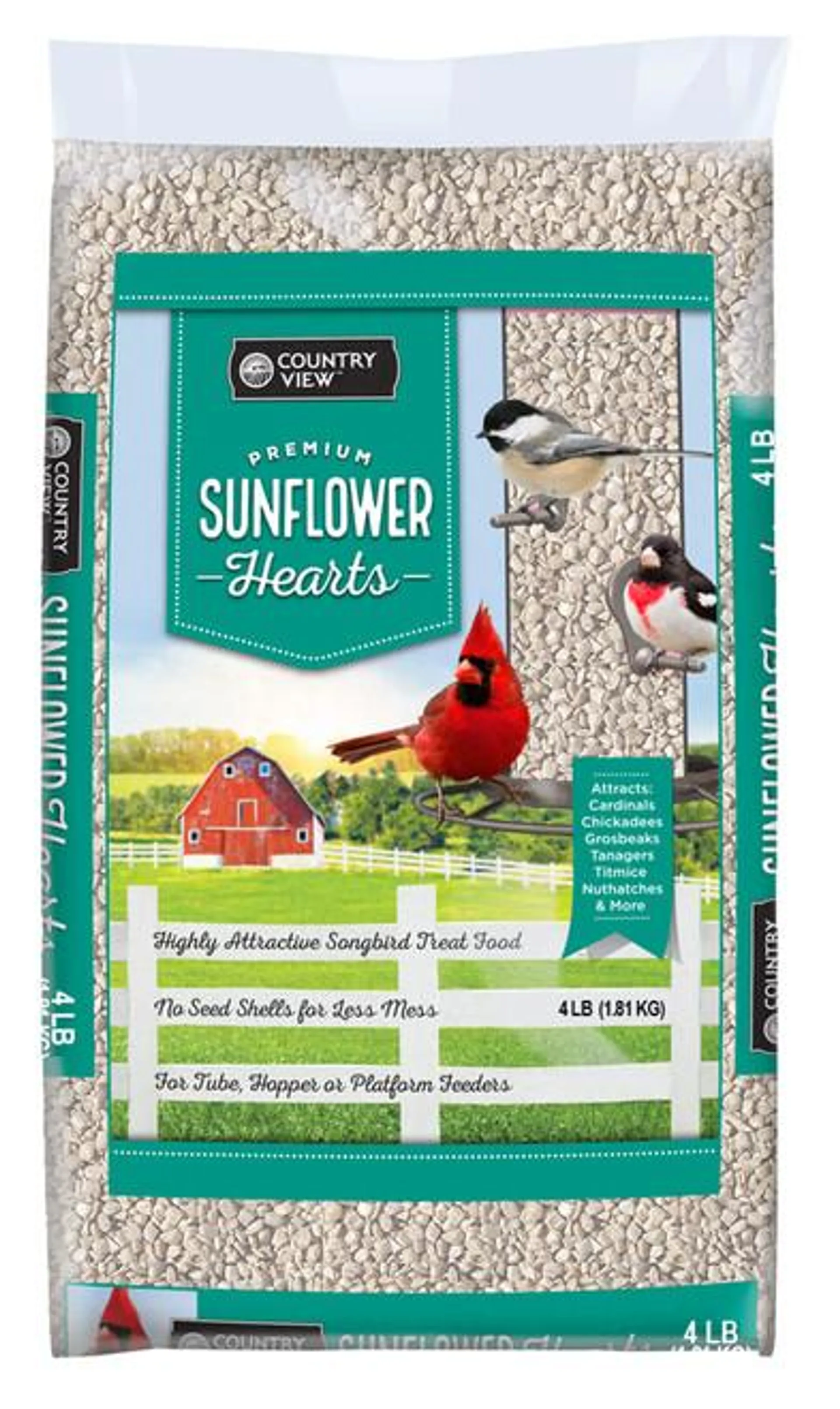 Red River Premium Sunflower Hearts Blend- 4lb