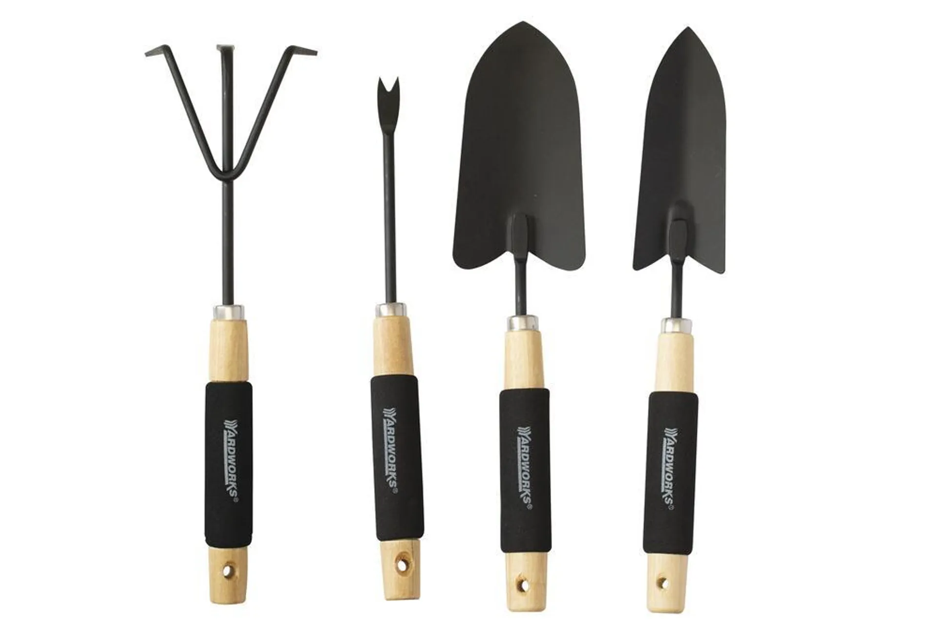 Yardworks® 4-Piece Wood Handle Garden Tool Set