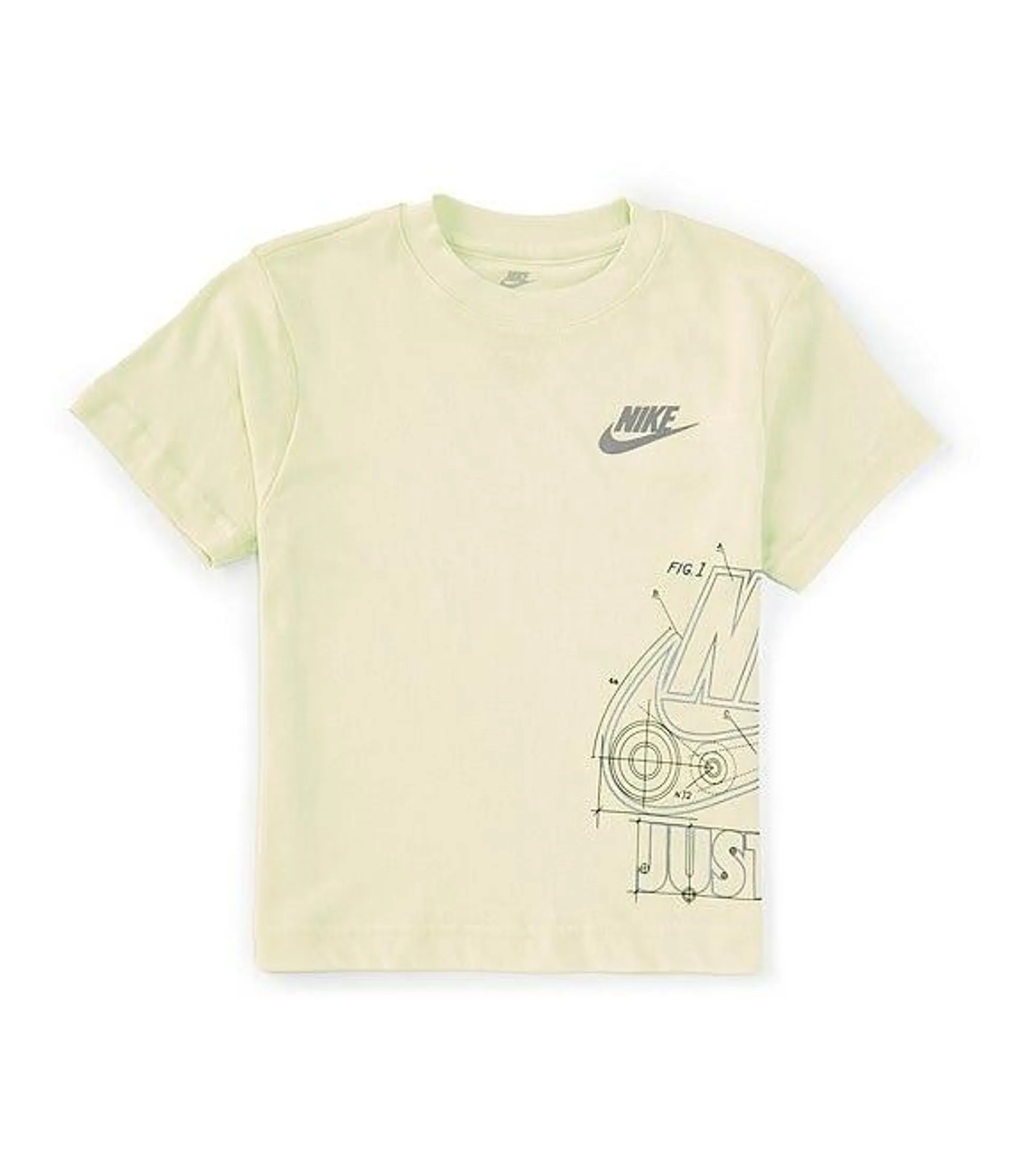 Little Boys 2T-7 Short-Sleeve Wraparound-Logo T-Shirt