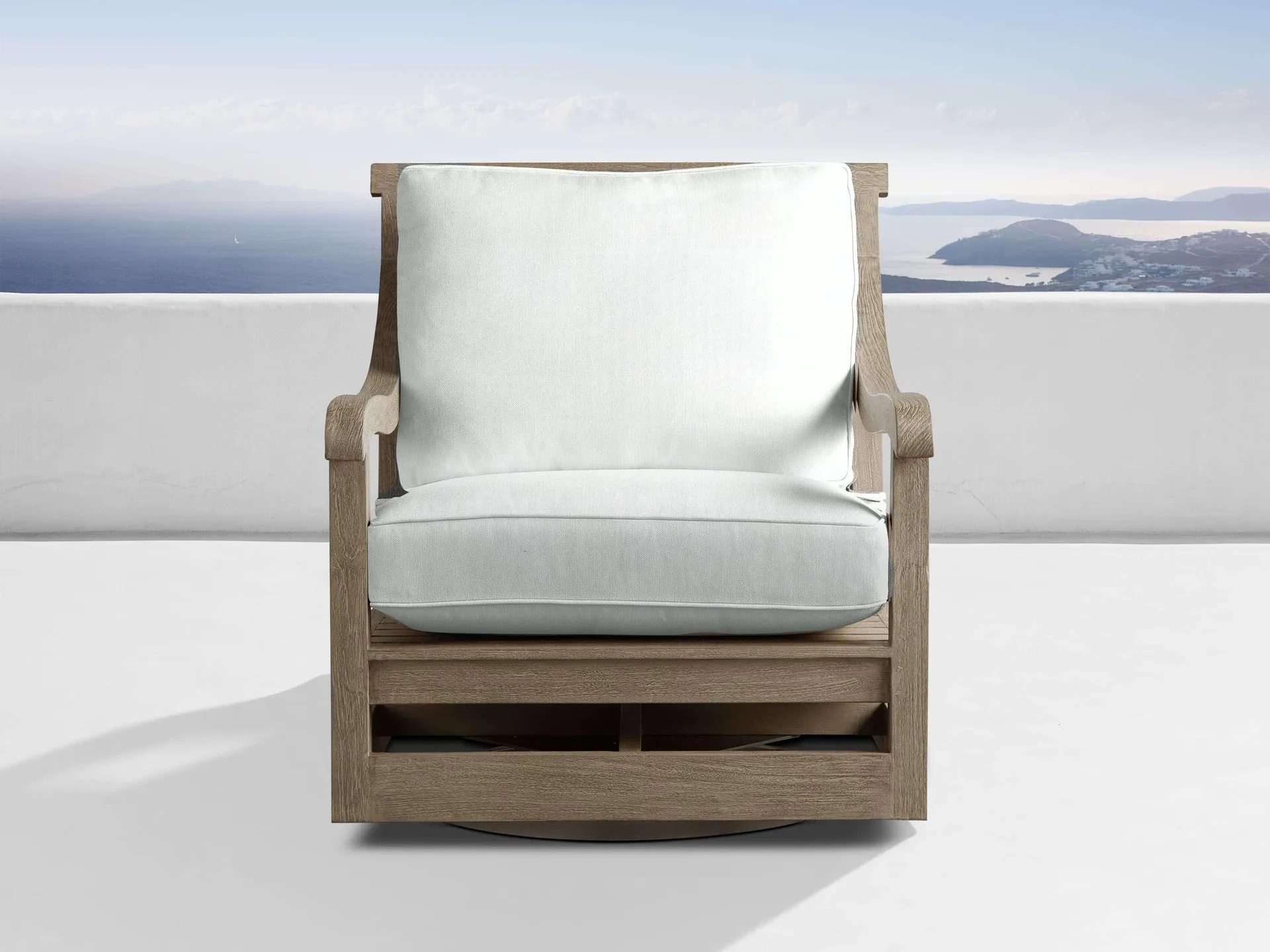 Hamptons Outdoor Collection Deep Replacement Cushions in Maritime Snow