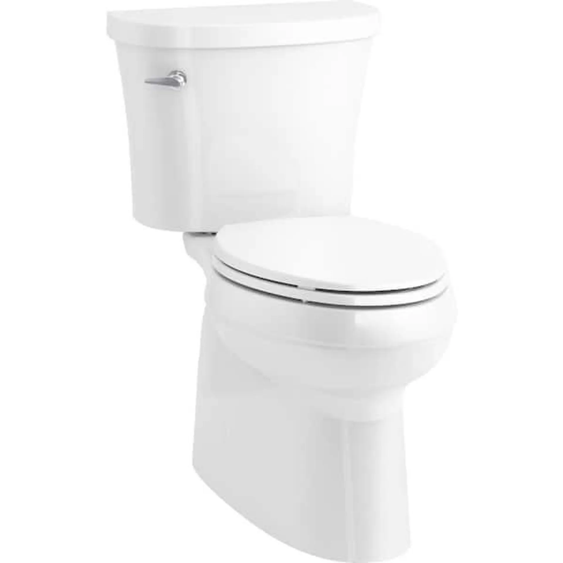 Gleam 2-Piece Chair Height 1.28 GPF Single Flush Elongated Toilet in White