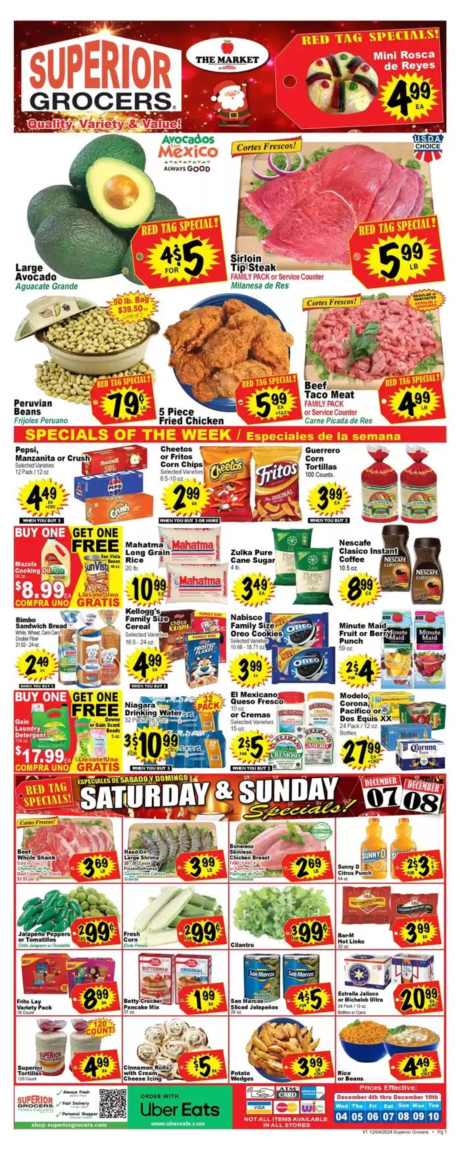 Weekly specials Superior Grocers - 1