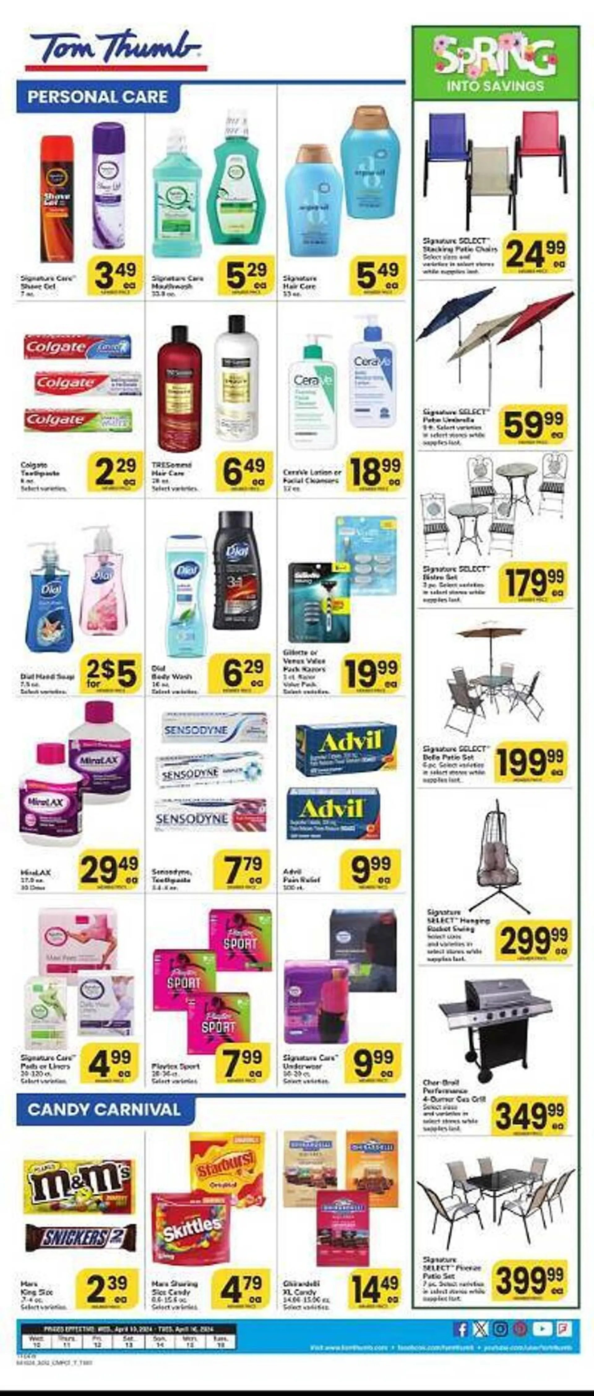 Weekly ad Tom Thumb Weekly Ad from April 10 to April 16 2024 - Page 1