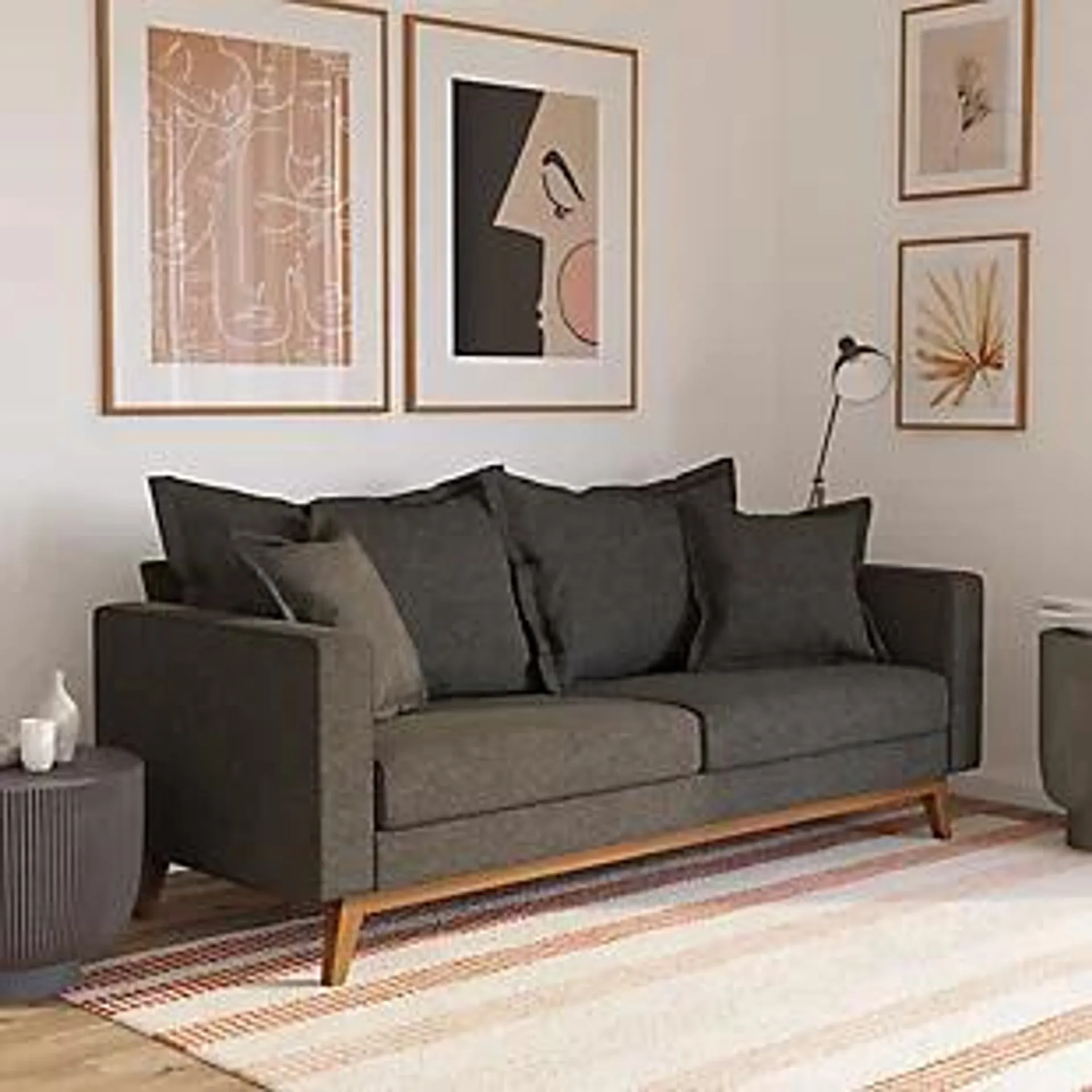 Atwater Living Merrill Linen Pillowback Sofa