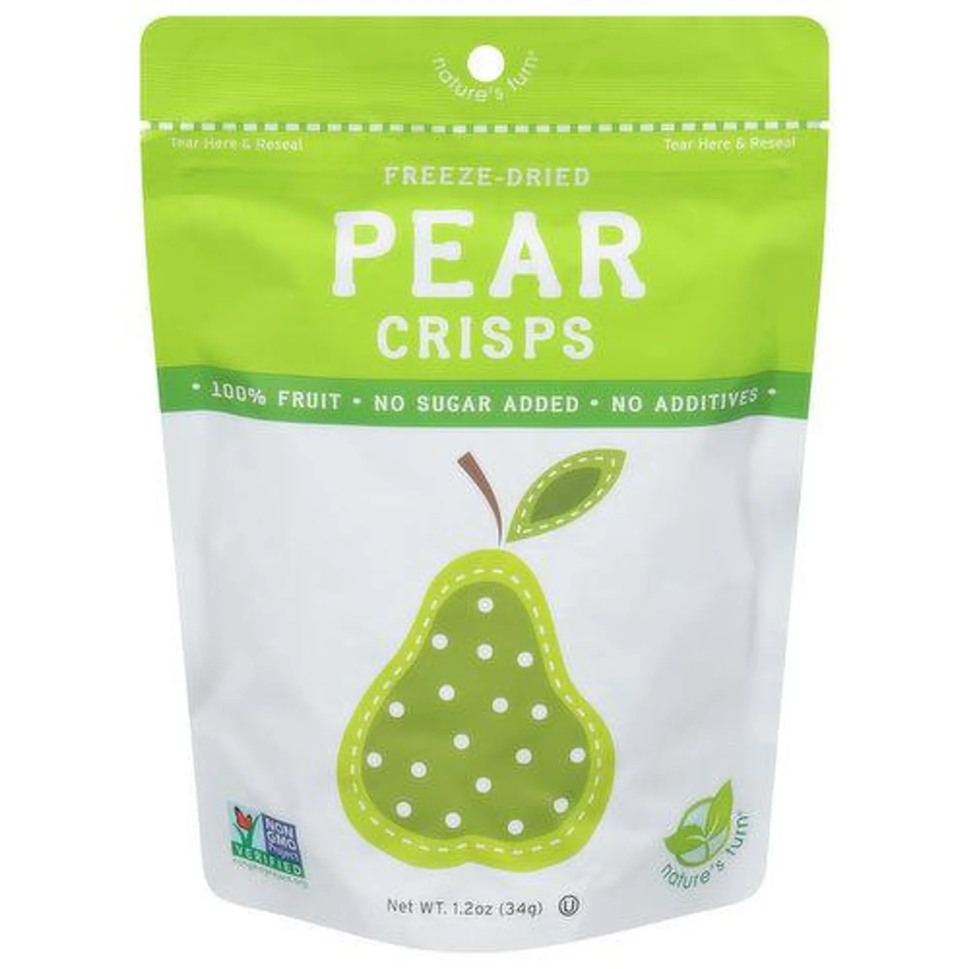Nature's Turn Pear Crisps, Freeze-Dried, 1.2 Ounce