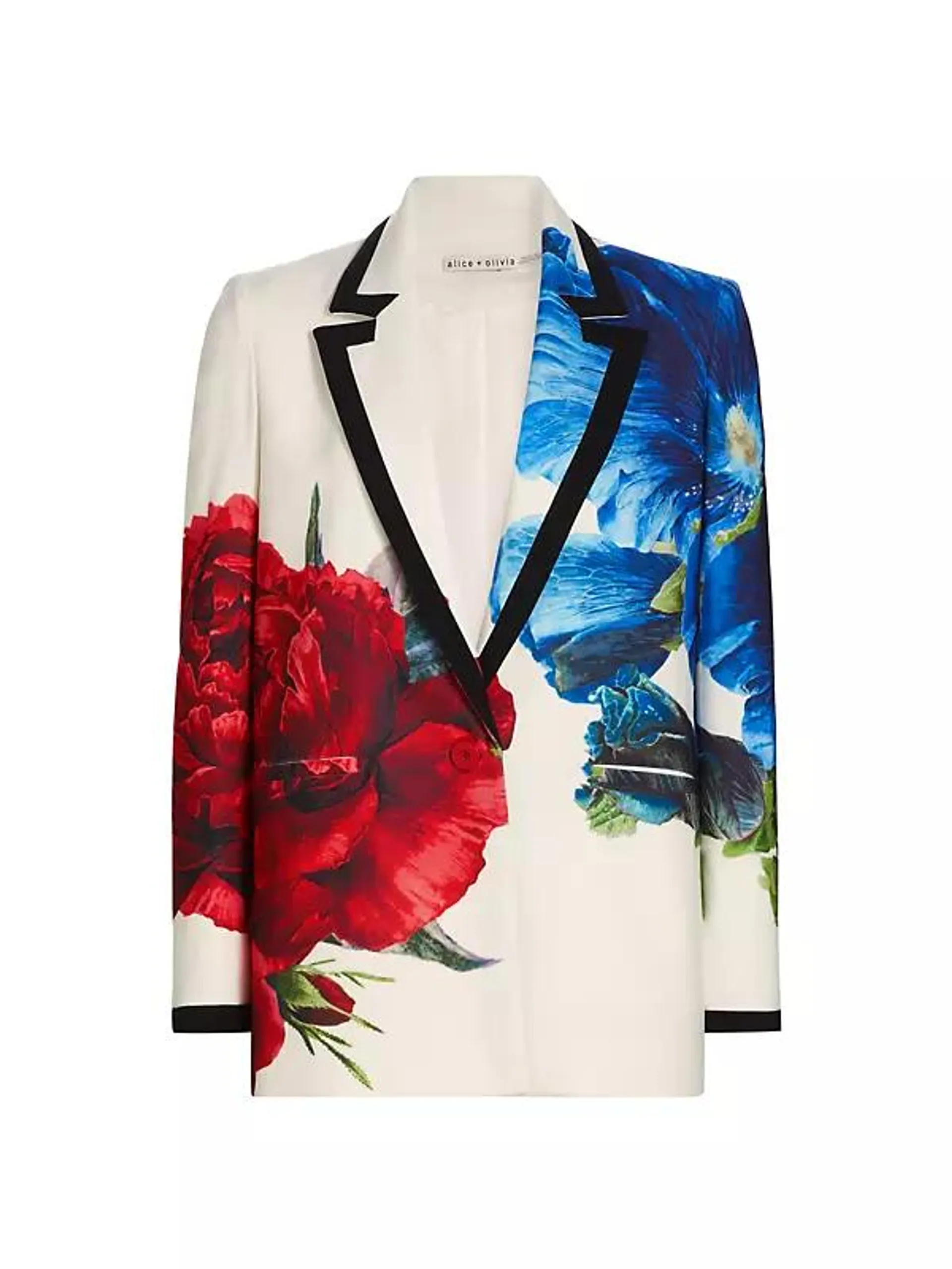 Denny Floral Tailored Single-Breasted Jacket