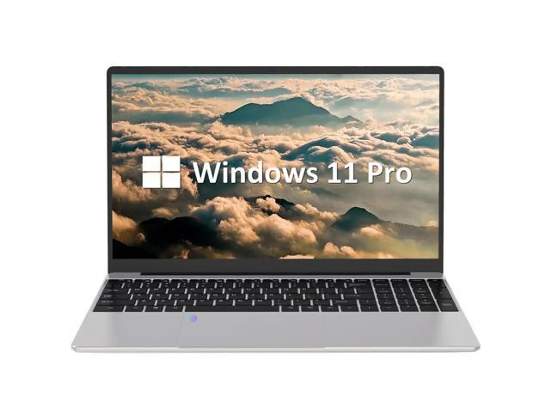 Auusda Business Laptop, 32GB RAM 1TB SSD, Windows 11 Pro Computers, 15.6" 1920 x 1080 Screen, Intel N95 CPU, Backlight Keyboard, Fingerprint Reader, Mini HDMI, USB-A, Silver