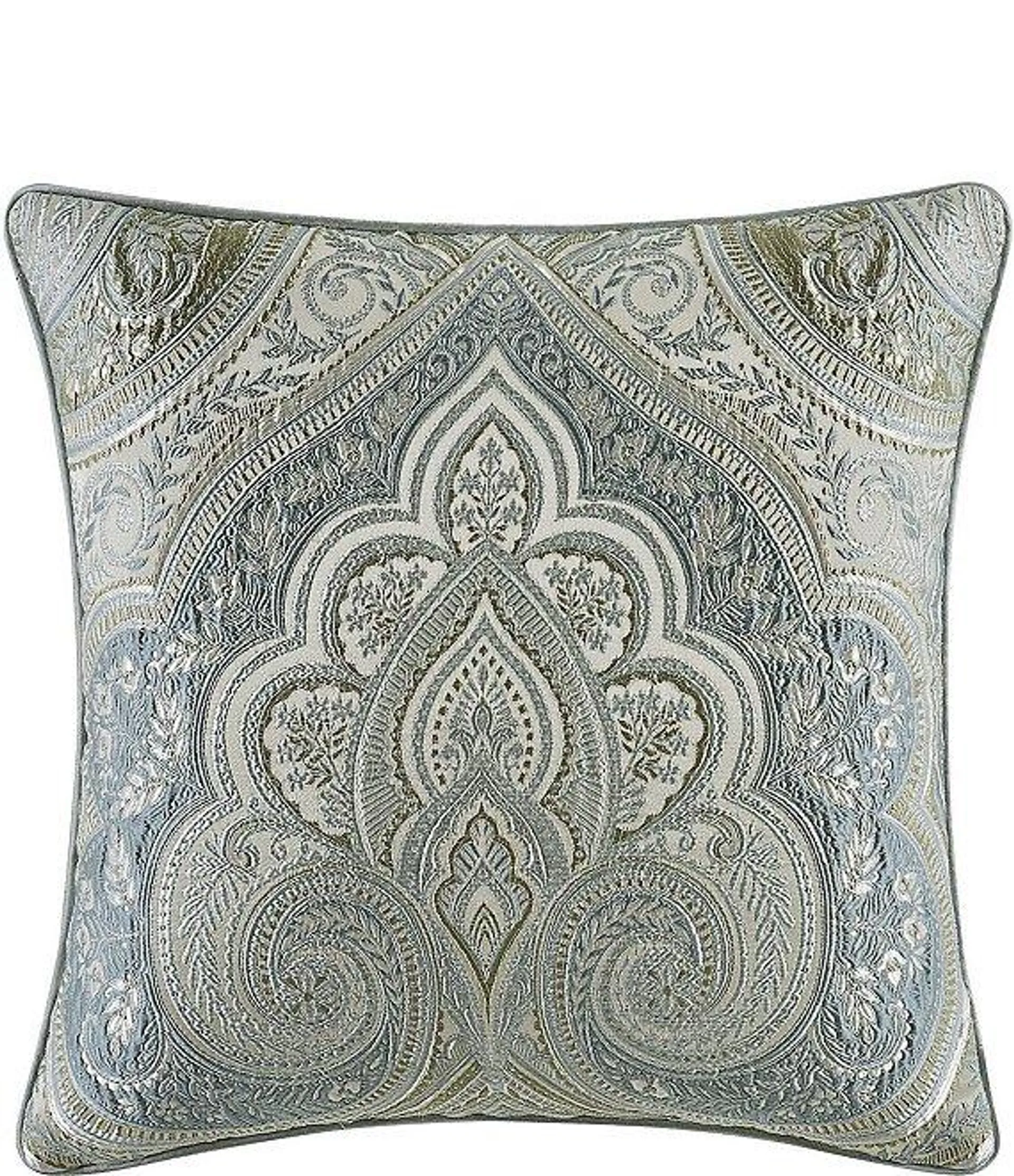 Allora Woven Damask Reversible Square Pillow