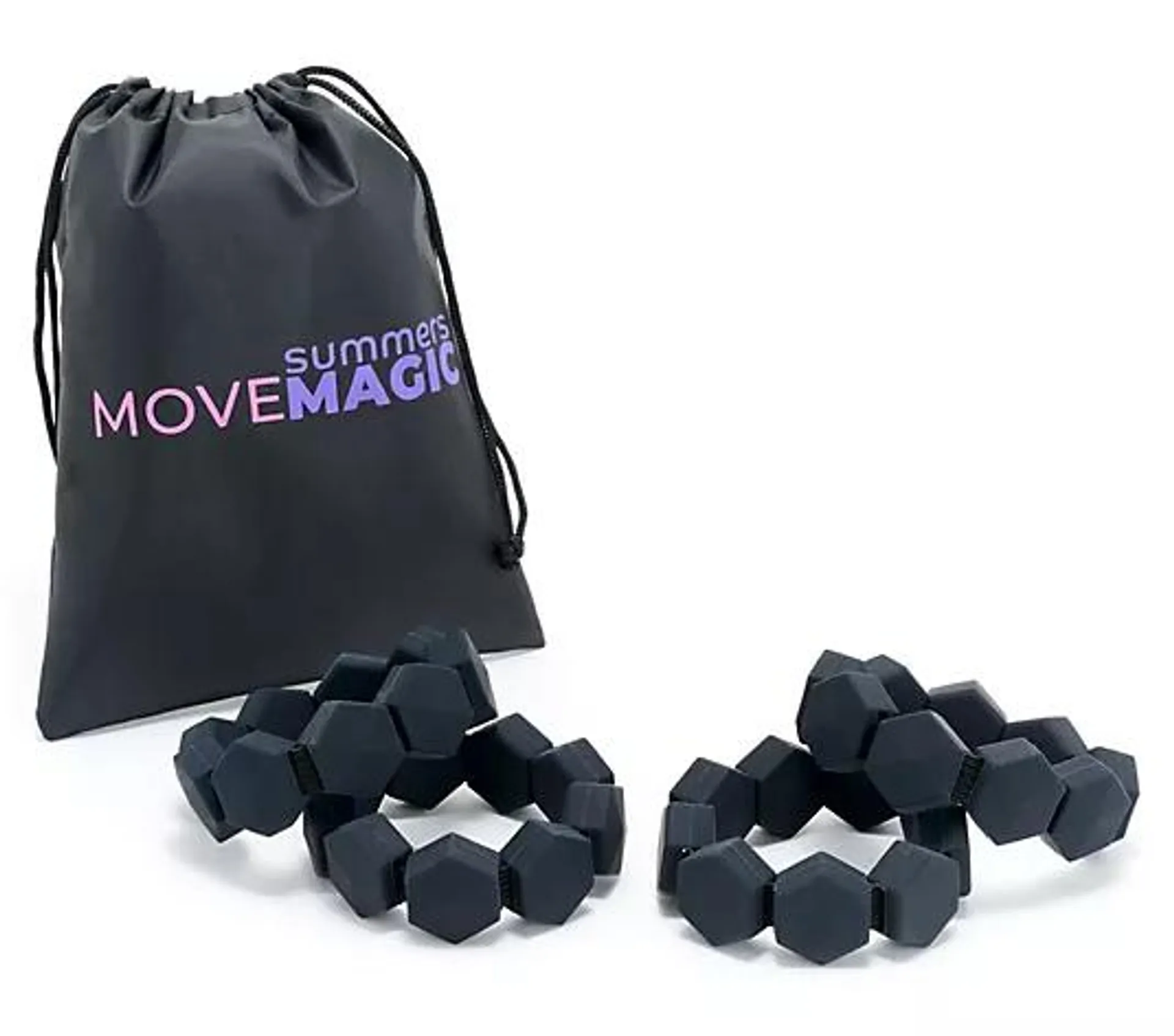 Summers Move Magic Weighted Bracelets Set of 4 with Travel Bag