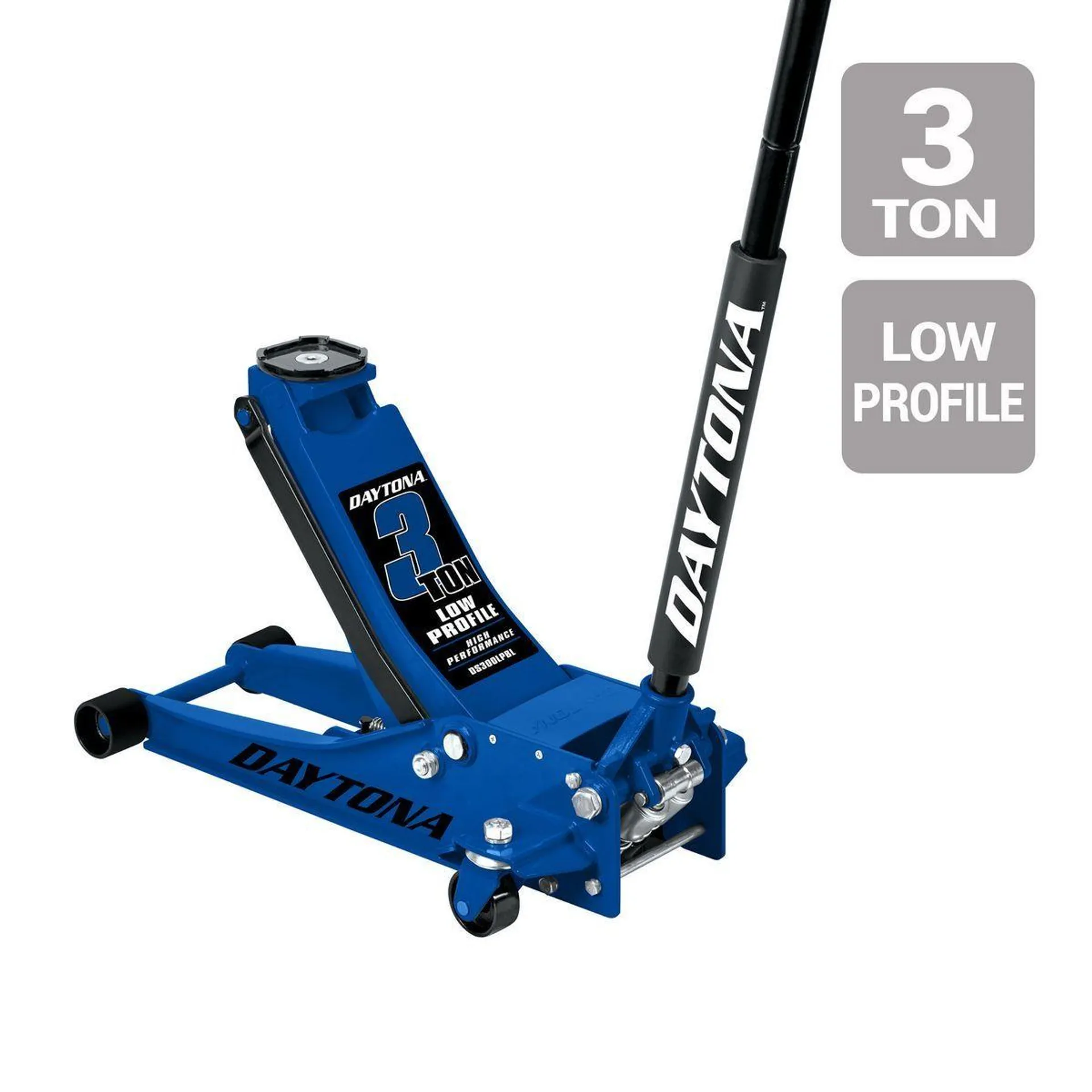 3 ton Low-Profile Professional Floor Jack with RAPID PUMP, Blue