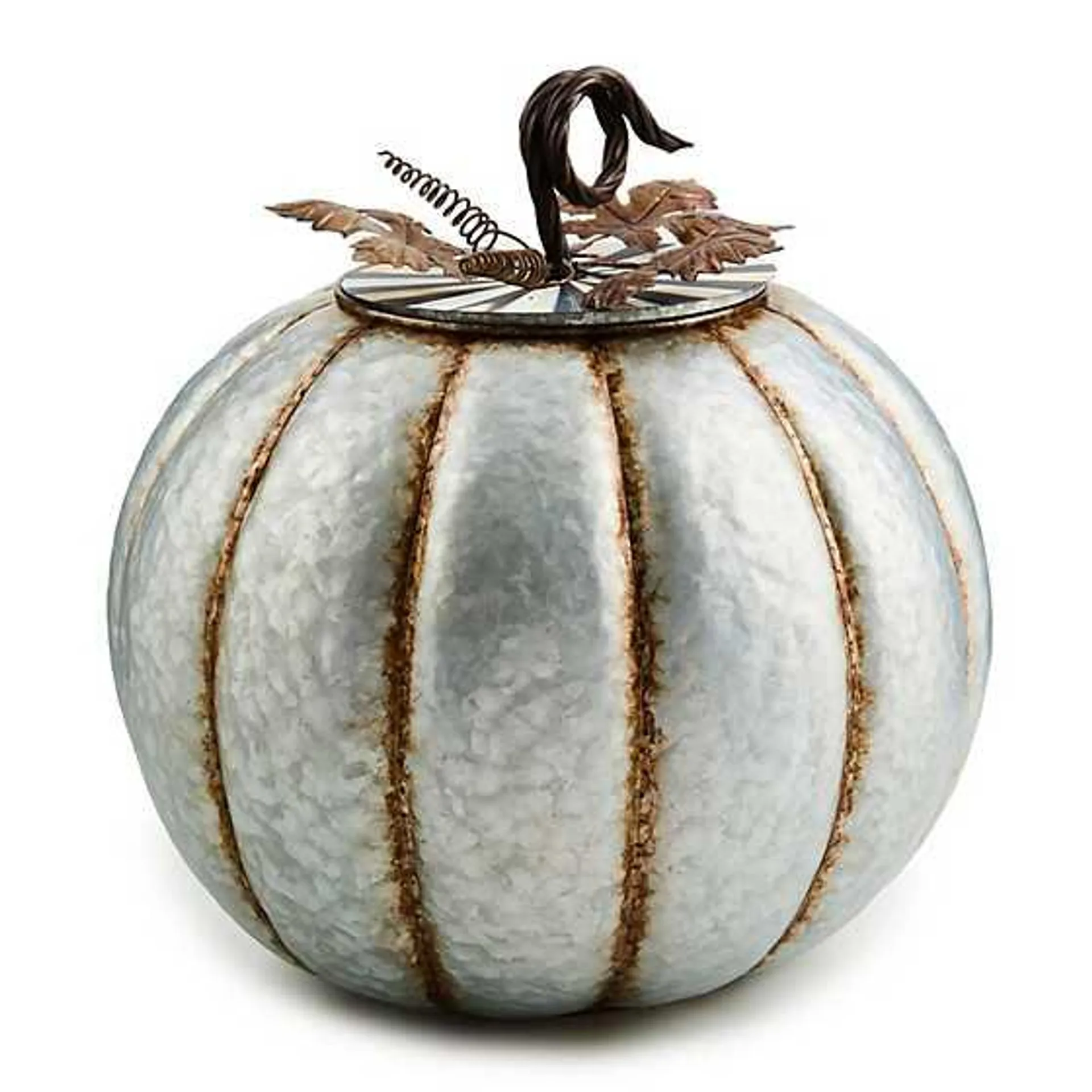 Porch Large Metal Pumpkin Container