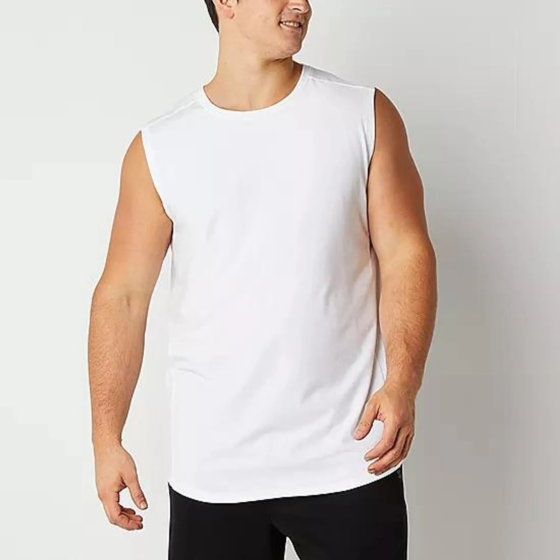 new! Sports Illustrated Mens Big and Tall Sleeveless Muscle T-Shirt