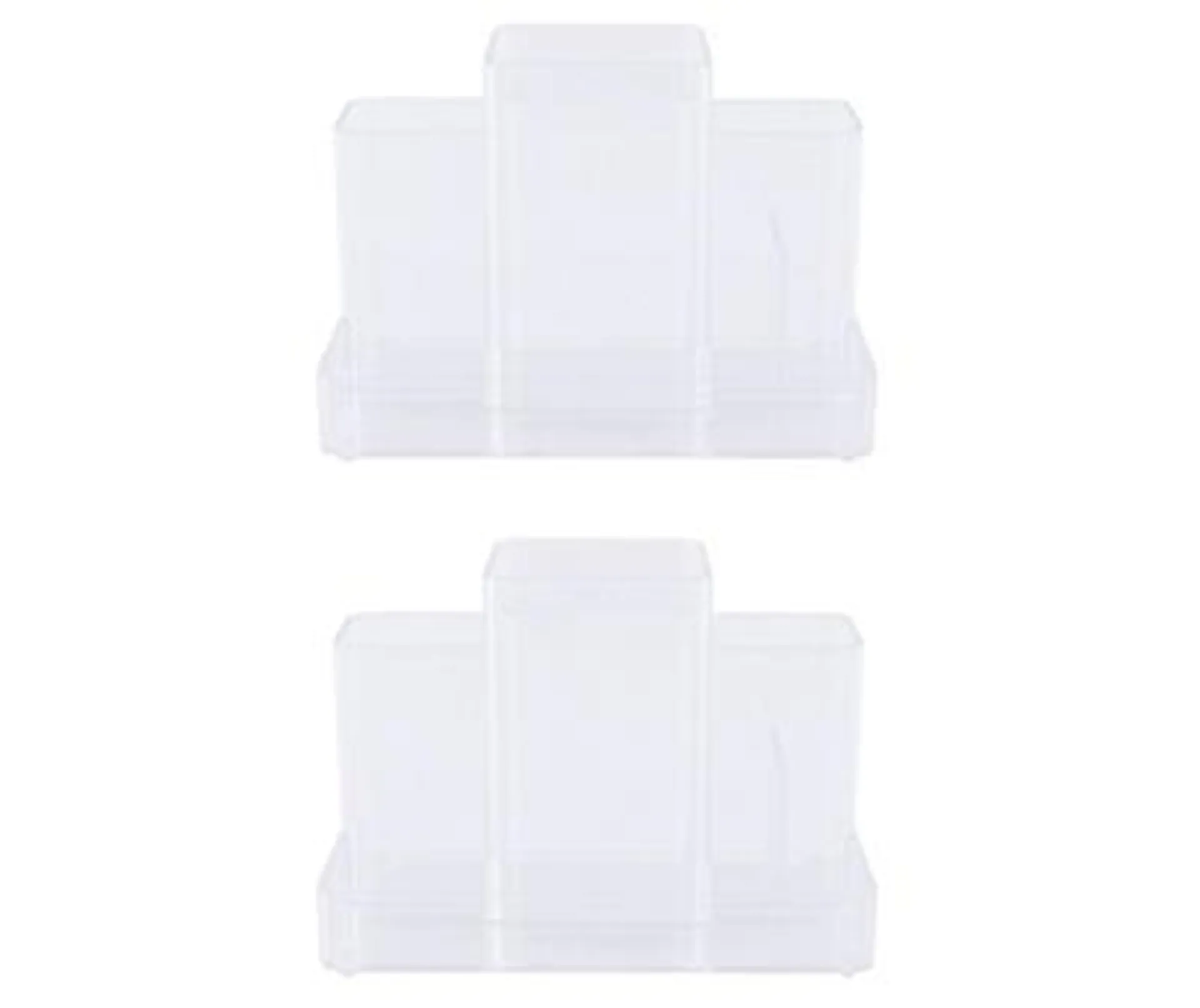 Storage Made Simple Clear Hair Care Bathroom Countertop Organizer, 2-Pack