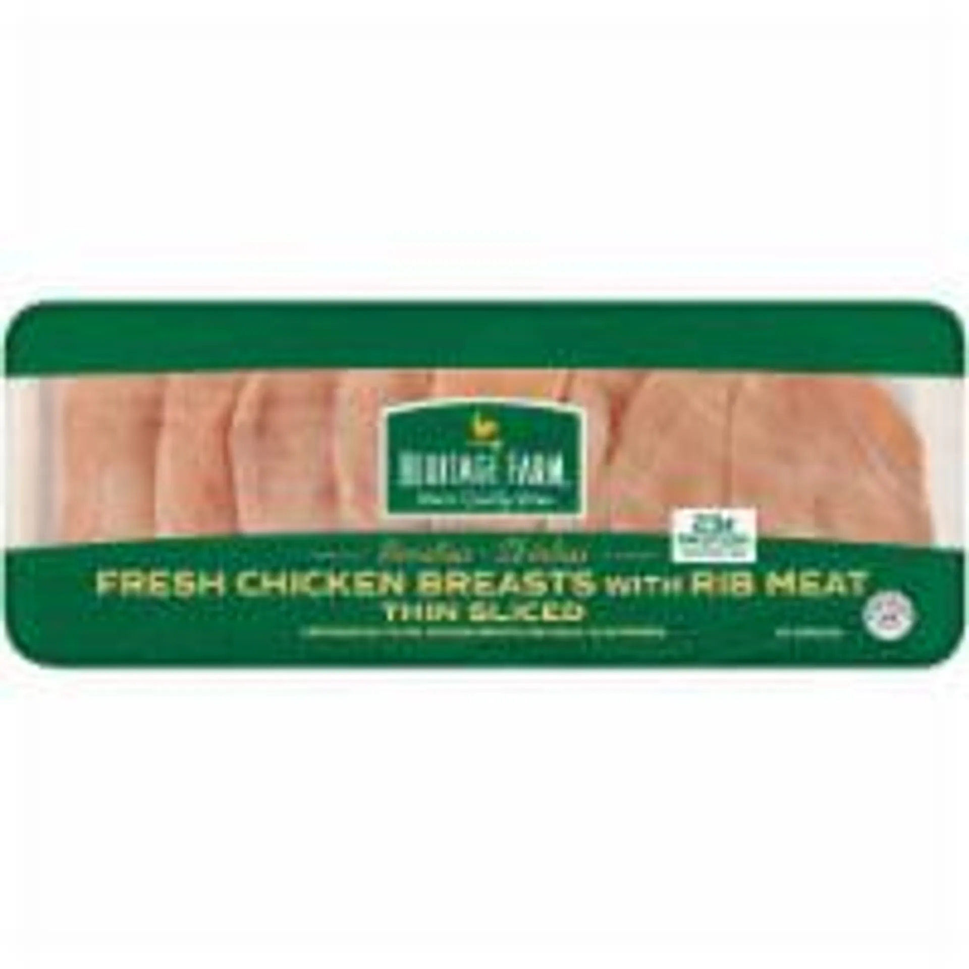 Heritage Farm Boneless Skinless Thin-Sliced Fresh Chicken Breast