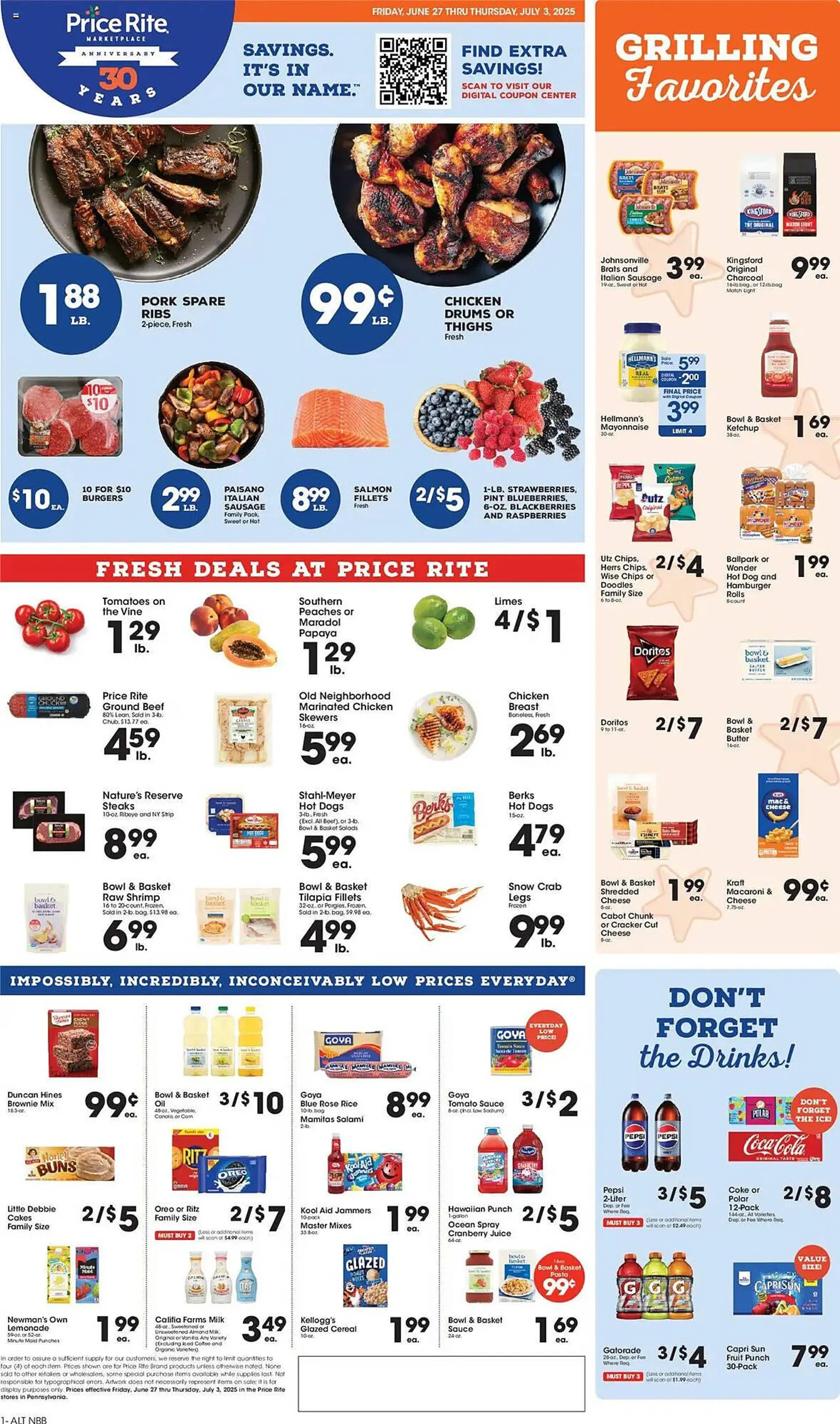 Weekly ad Price Rite Weekly Ad from June 27 to July 3 2025 - Page 1