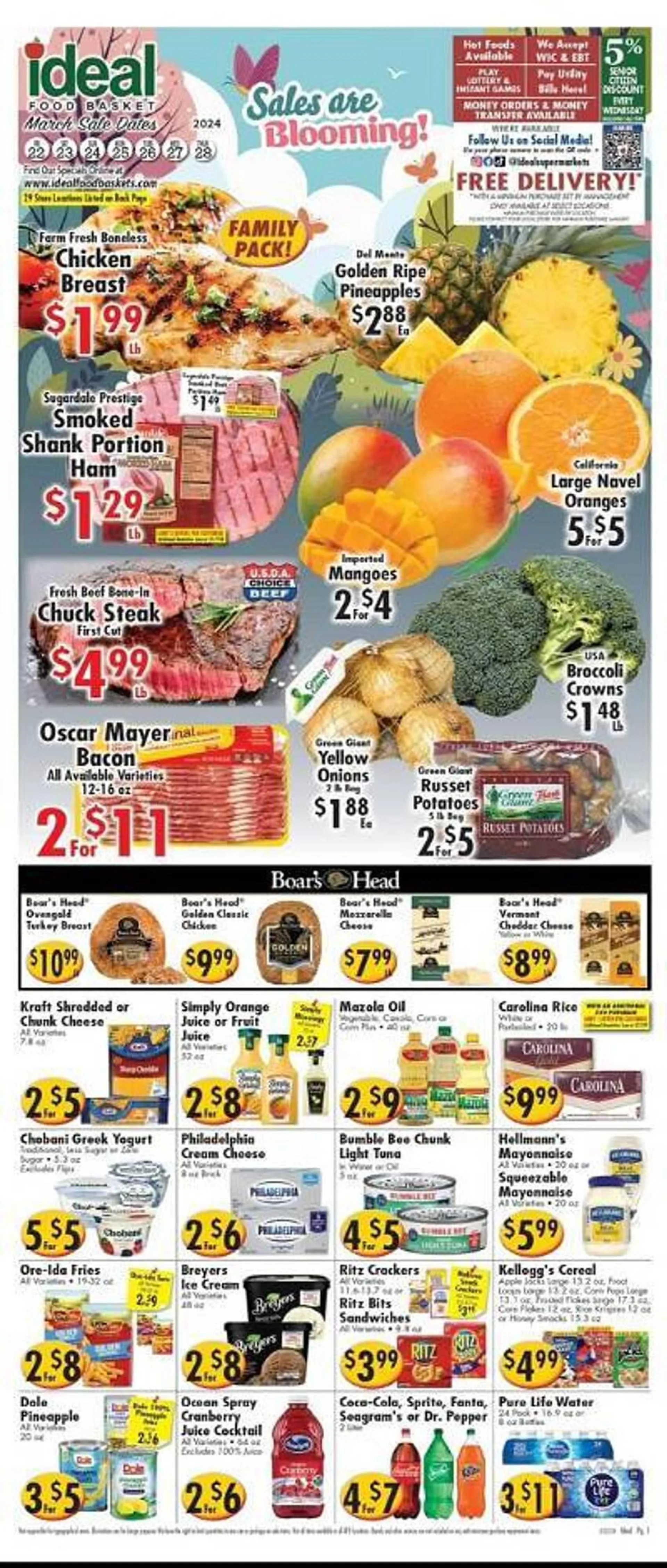 Weekly ad Ideal Food Basket Weekly Ad from March 22 to March 28 2024 - Page 
