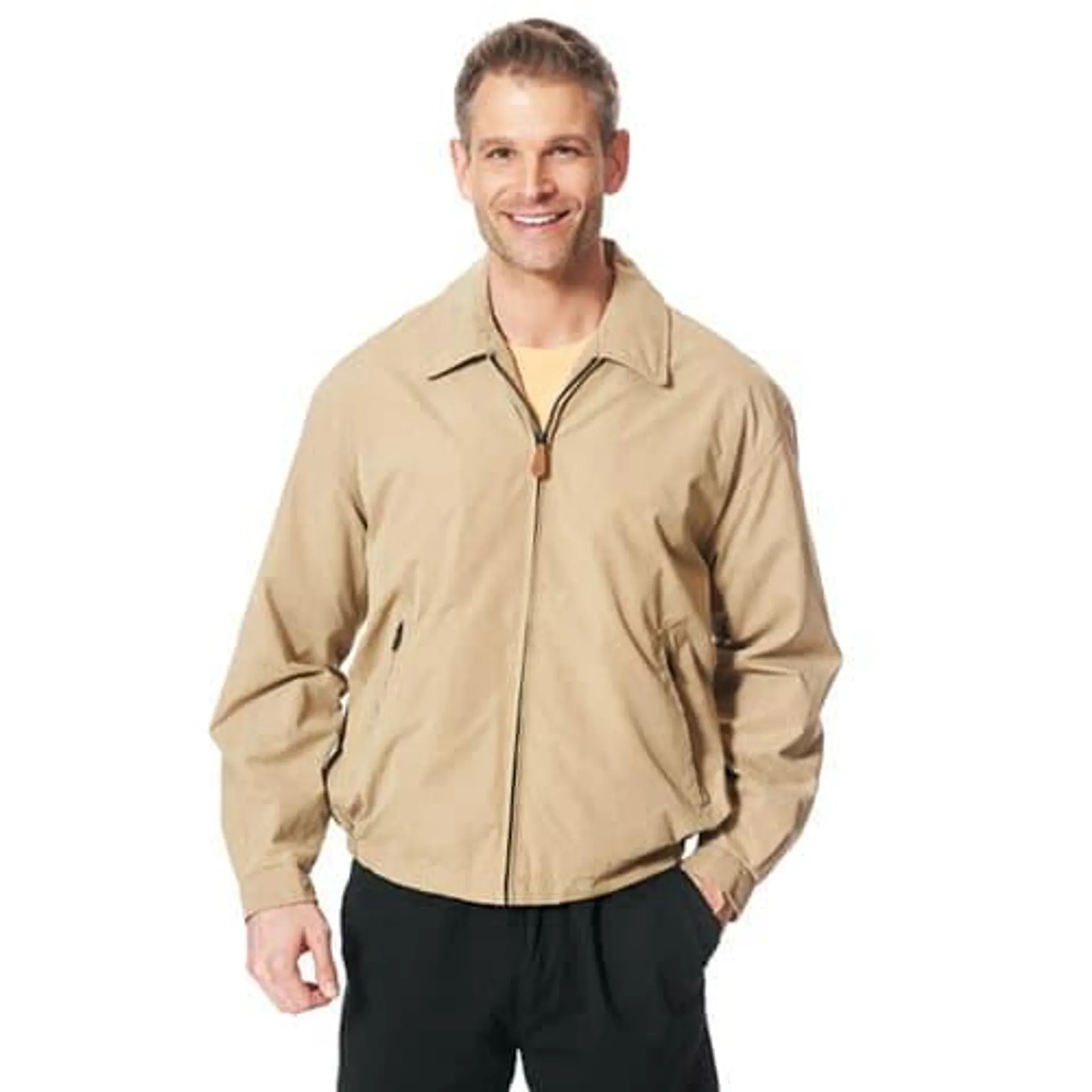 Mens London Fog Lightweight Microfiber Golf Jacket