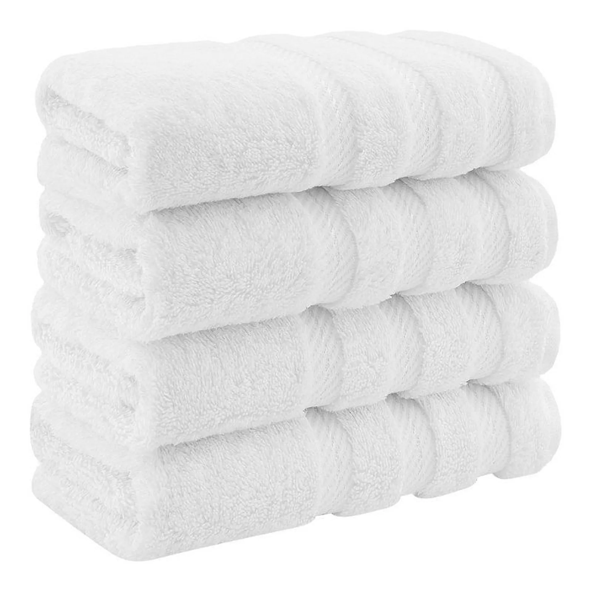 American Soft Linen 100% Cotton Luxury 4 Piece Hand Towel Set, 16x28 inches Soft and Quick Dry Hand Towels for Bathroom