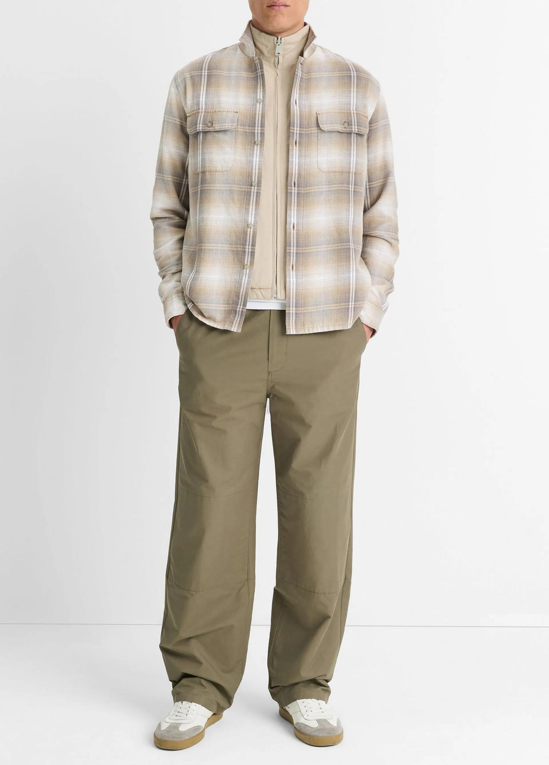 Saguaro Plaid Cotton-Hemp Shirt