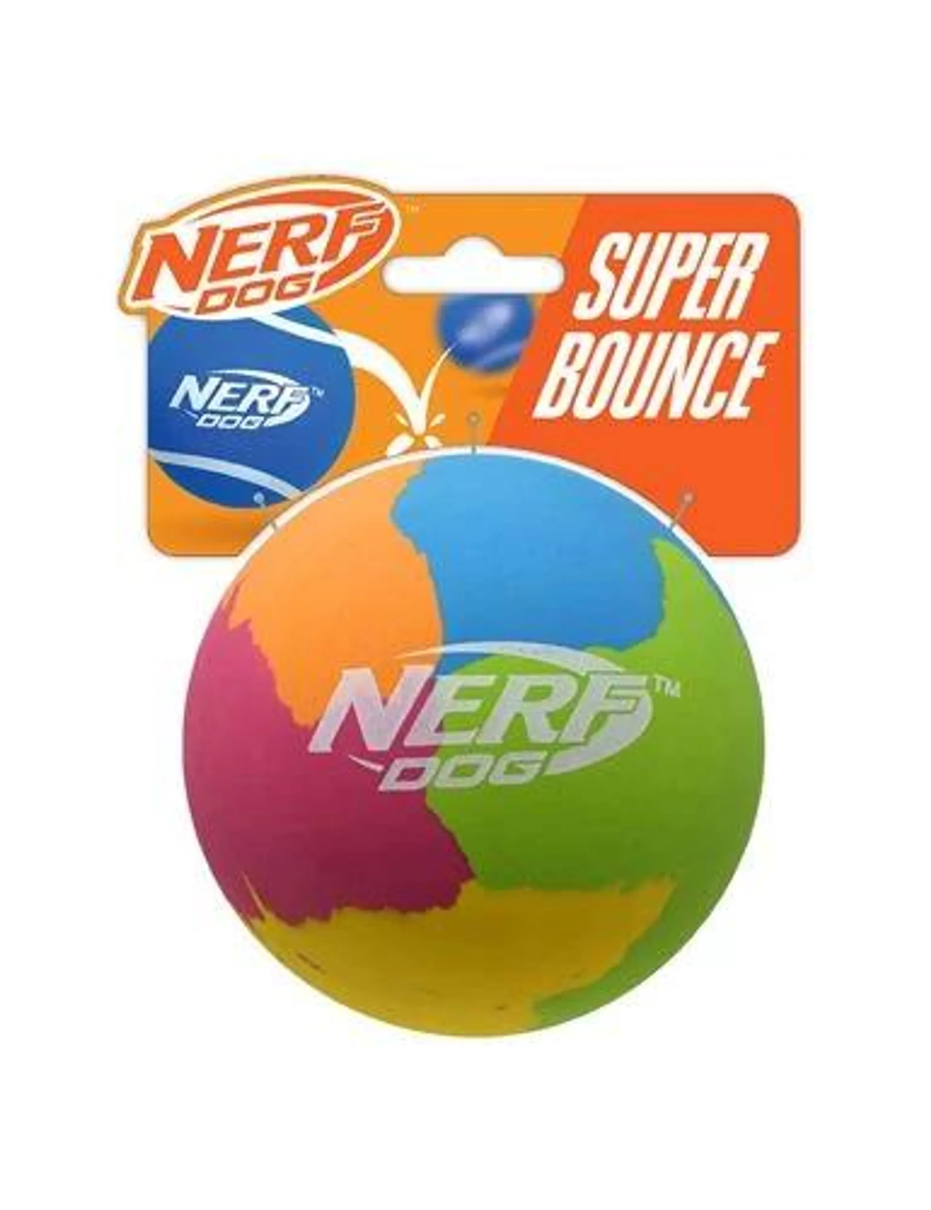 Nerf Super Bounce Ball Dog Toy, 3.8 Inches