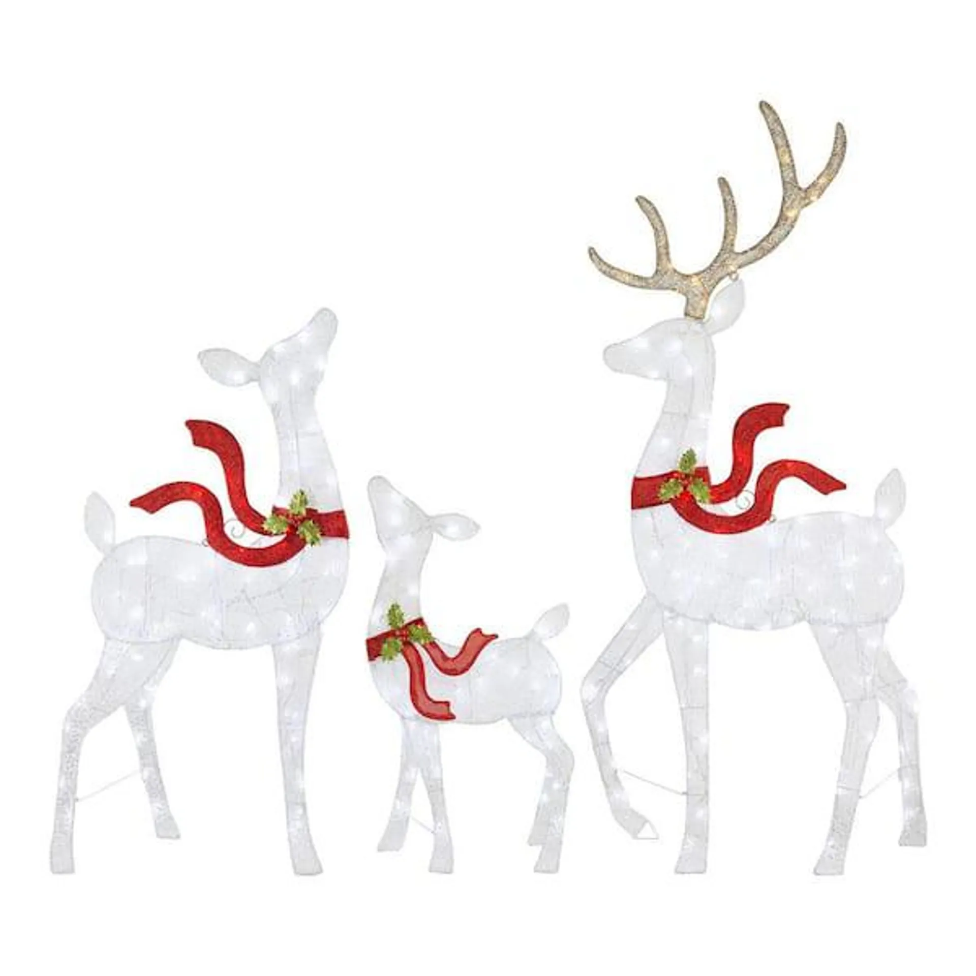 3-Piece LED Deer Family