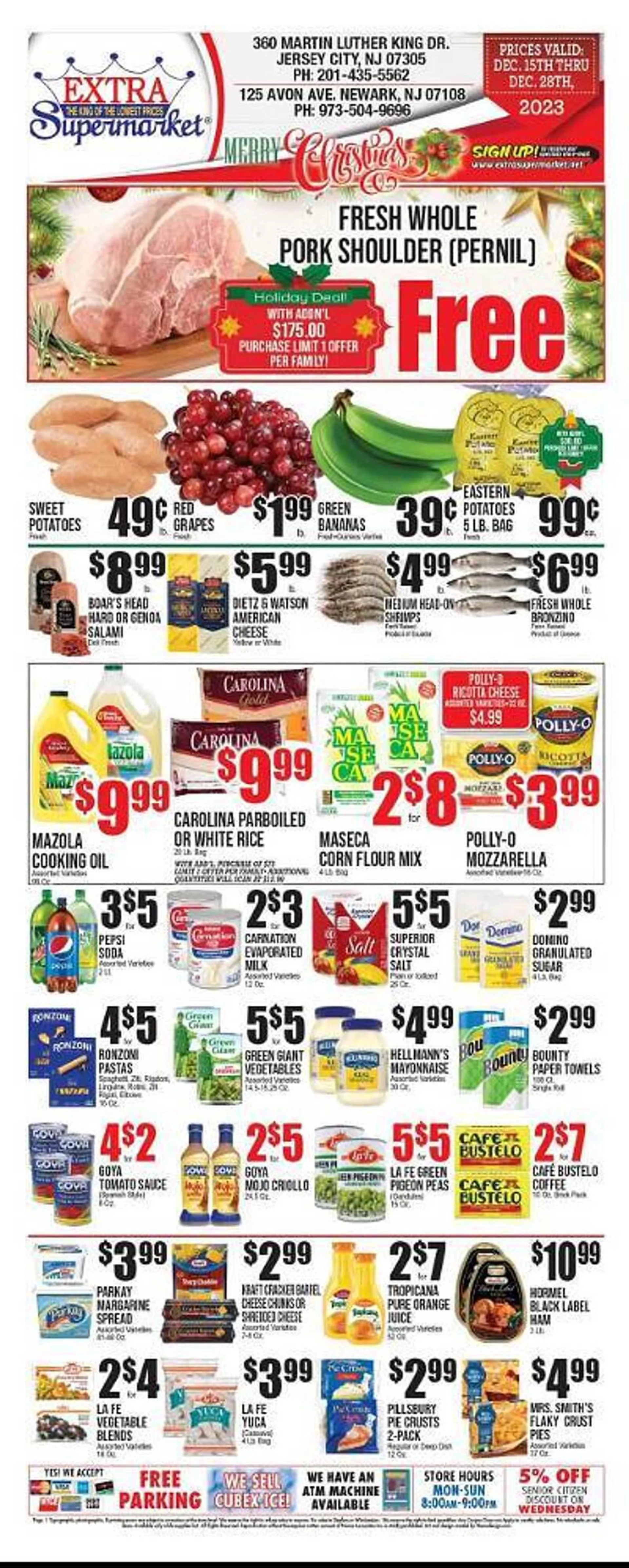 Weekly ad Extra Supermarket Weekly Ad from December 15 to December 15 2023 - Page 