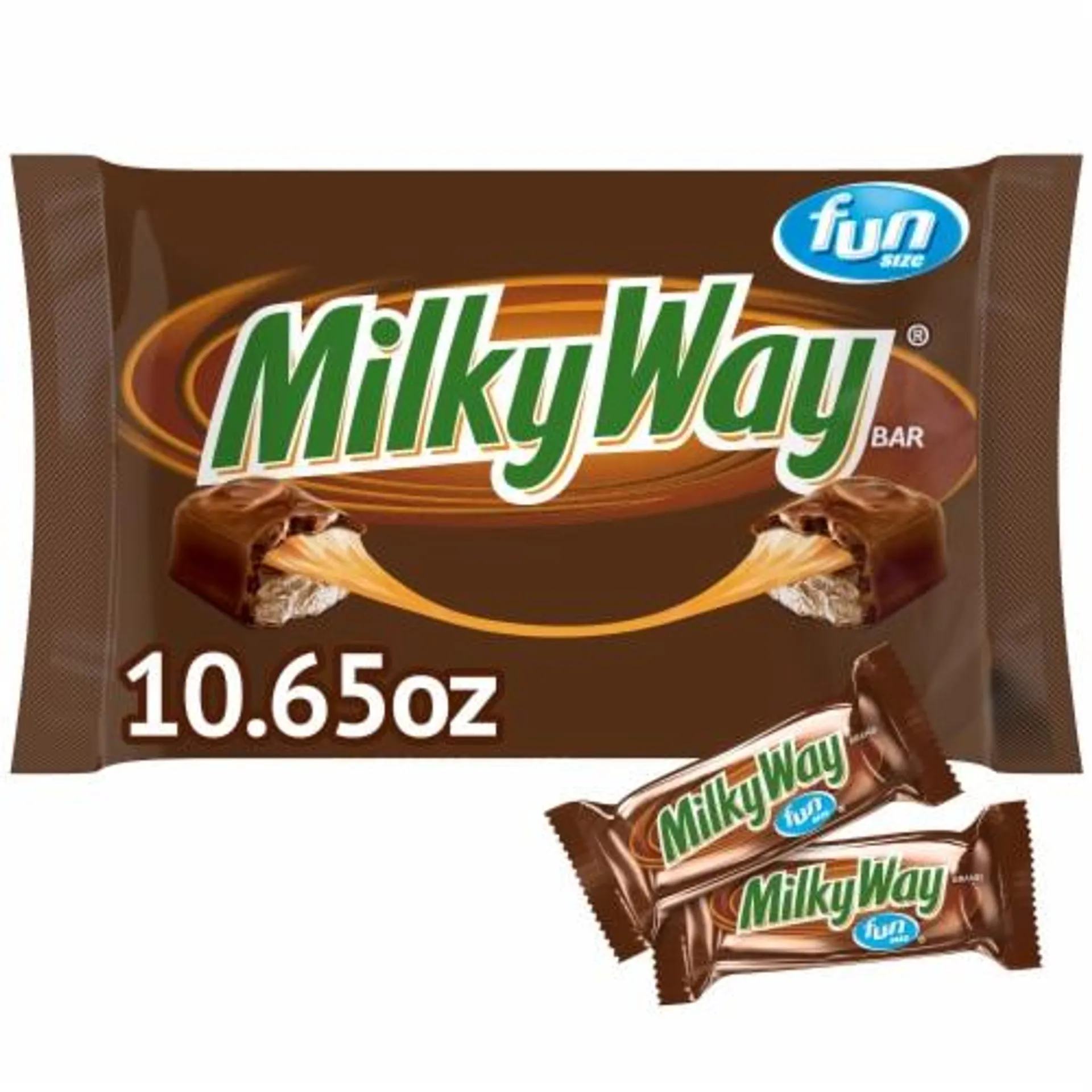 Milky Way Fun Size Milk Chocolate Halloween Candy Bars Bag